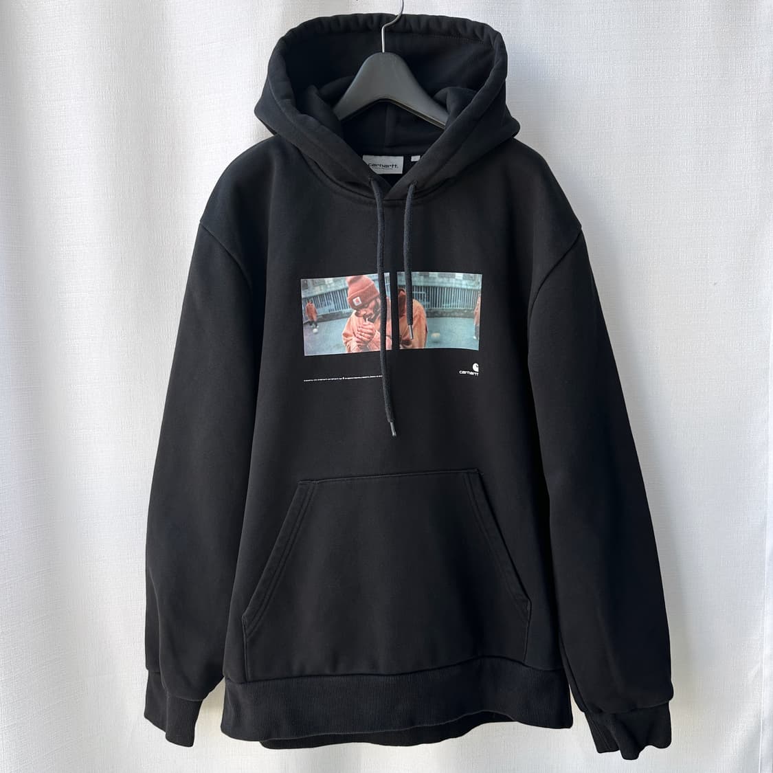 칼하트 WIP Hooded Backyard Sweat 블랙 L 상품이미지1