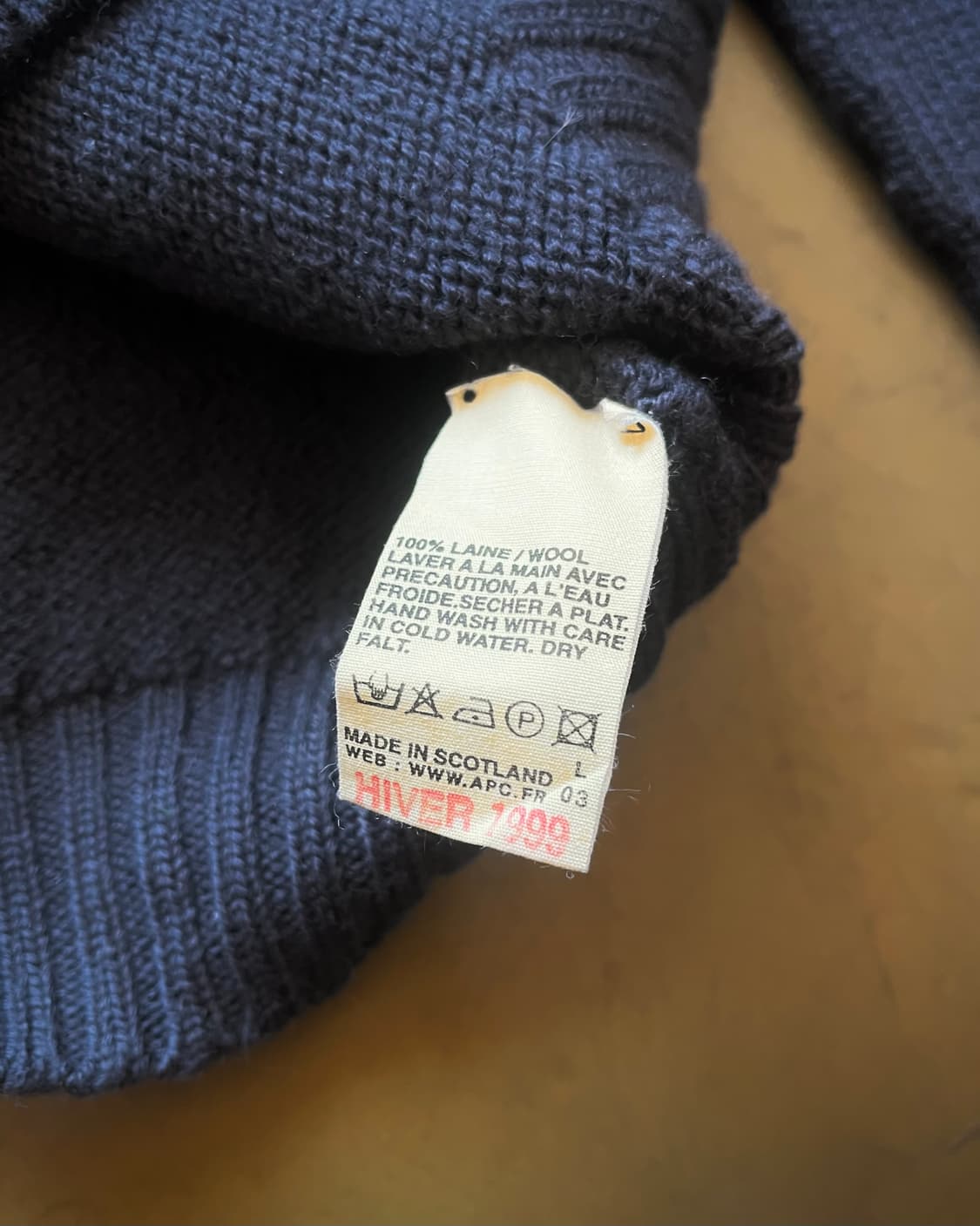 A.P.C. 1999F/W Minimal Wool Knit Sweater 상품이미지6