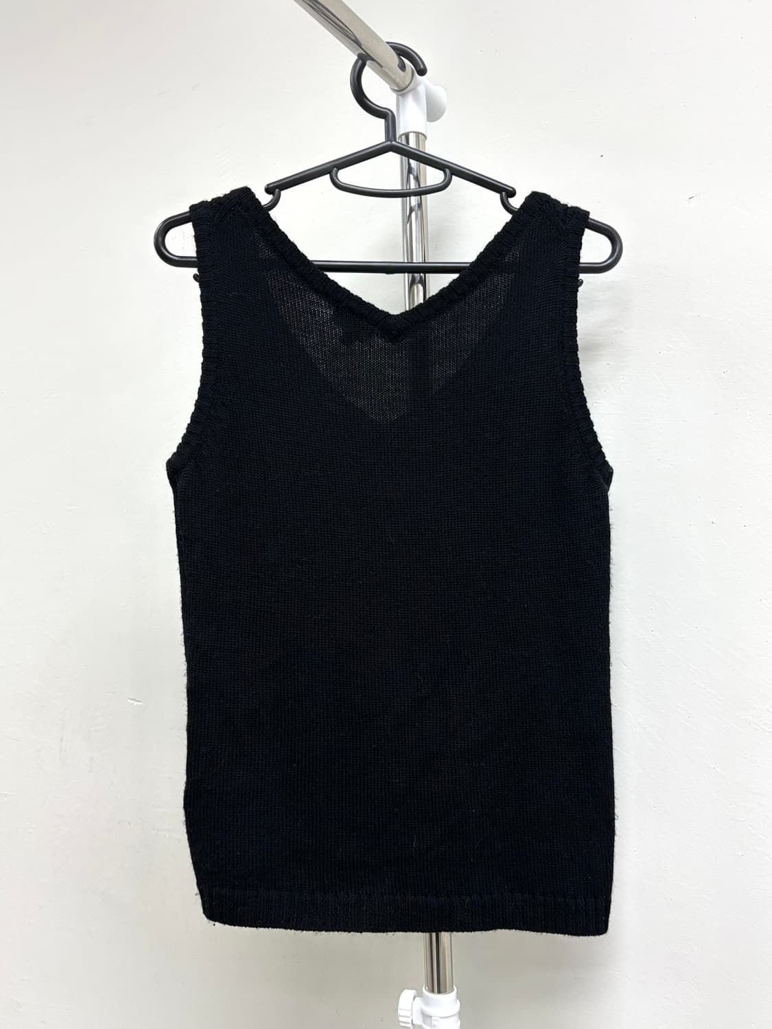 빈티지 블랙 니트 슬리브리스 상품이미지6