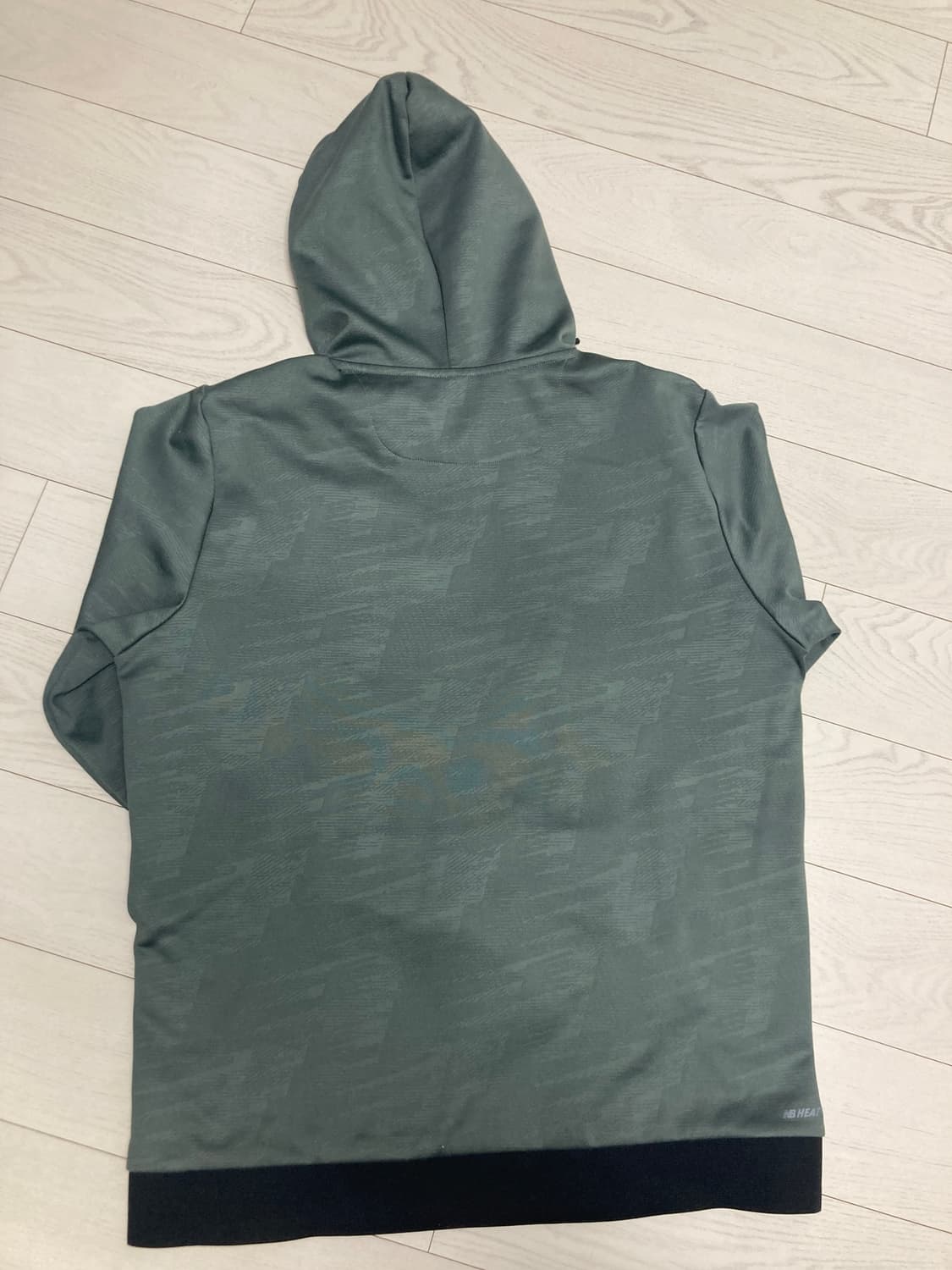 뉴발란스 기모 후드티 카키 상품이미지2