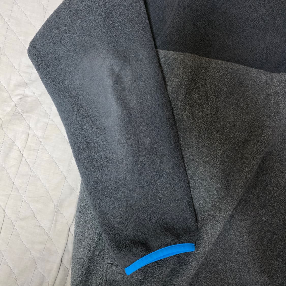 [M/L] 빈티지 파타고니아 신칠라 플리스 후드 스냅 풀오버 그레이/블루 상품이미지3