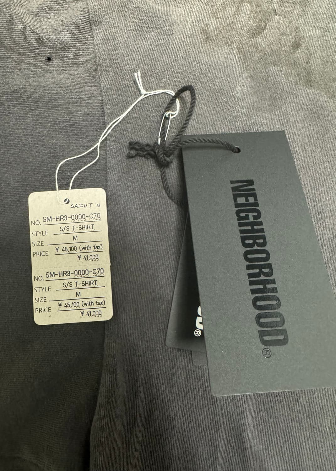 네이버후드 x 세인트 마이클 STHD 피어리스 티셔츠 블랙 - 25SS 상품이미지3