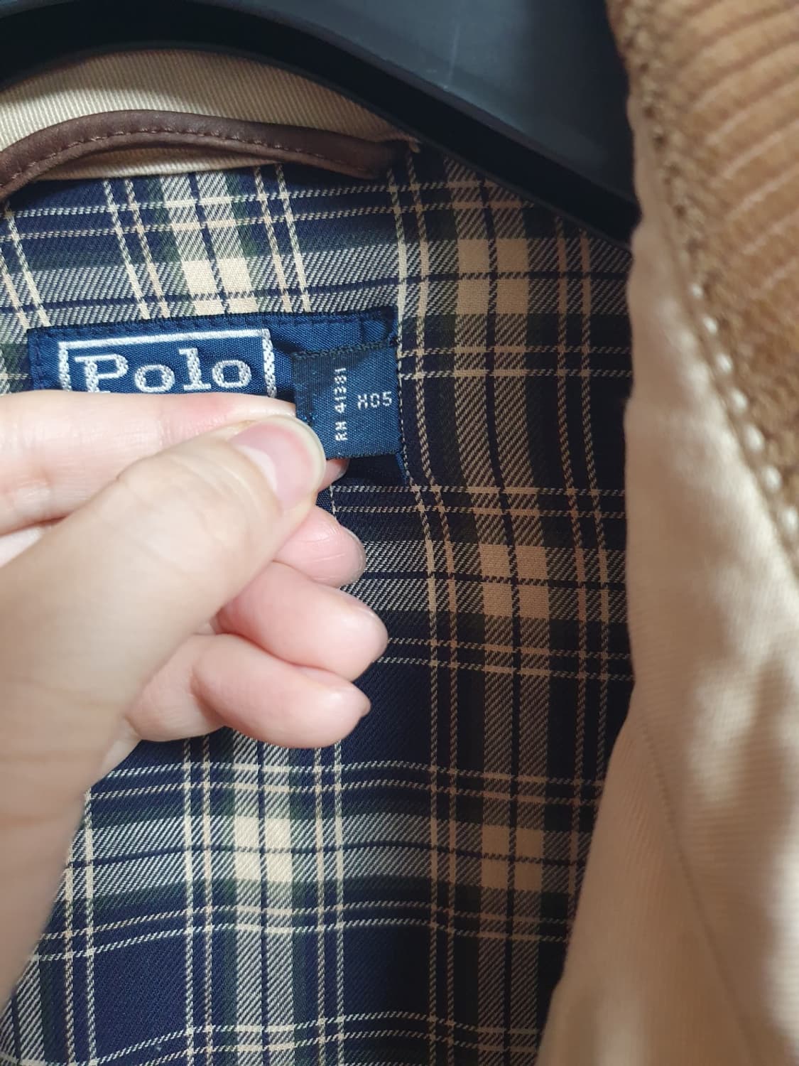 택포가 폴로 랄프로렌 코듀로이 블루종 자켓 베이지 L 상품이미지9
