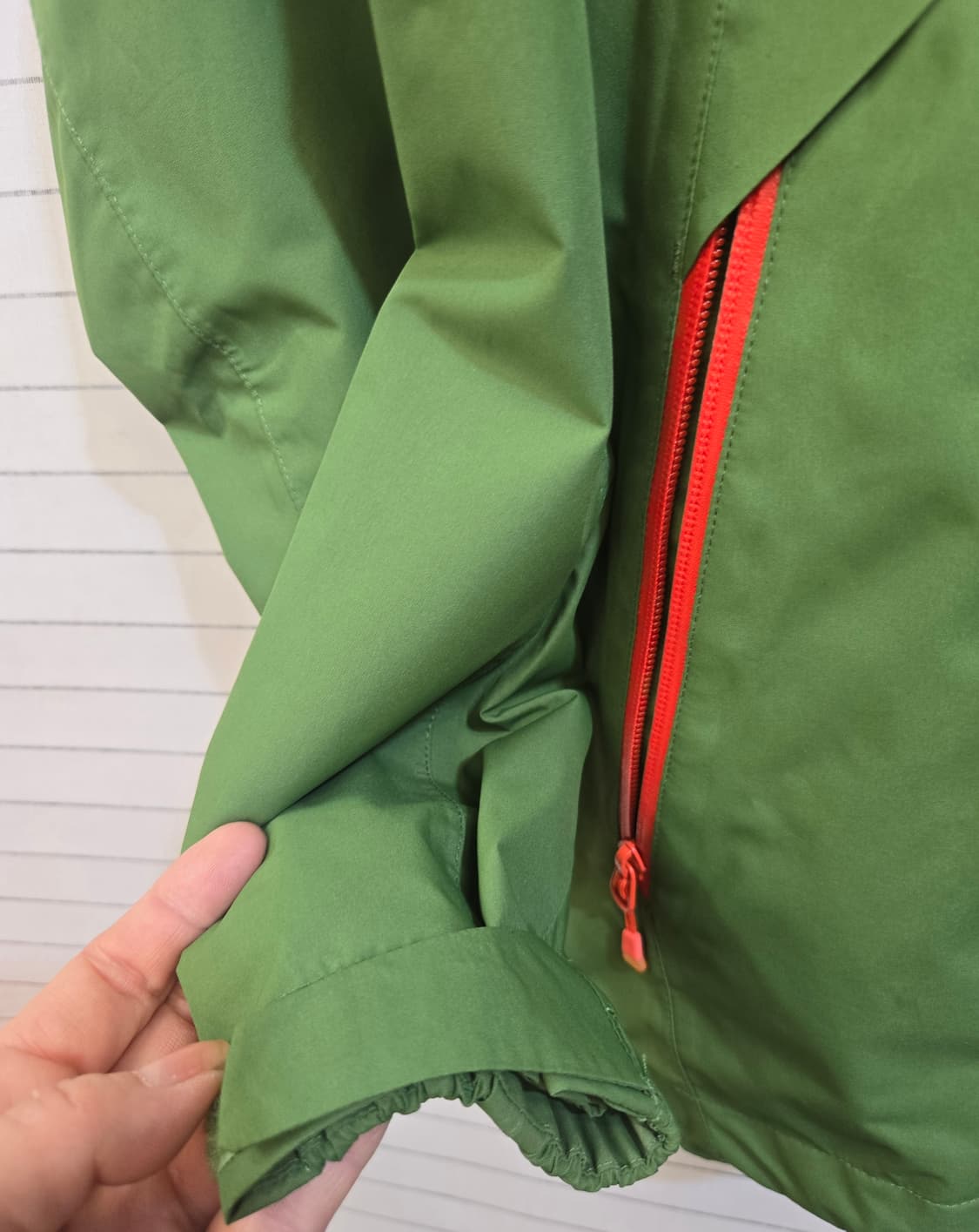 노스페이스 HYVENT 녹색 바람막이 자켓 상품이미지4