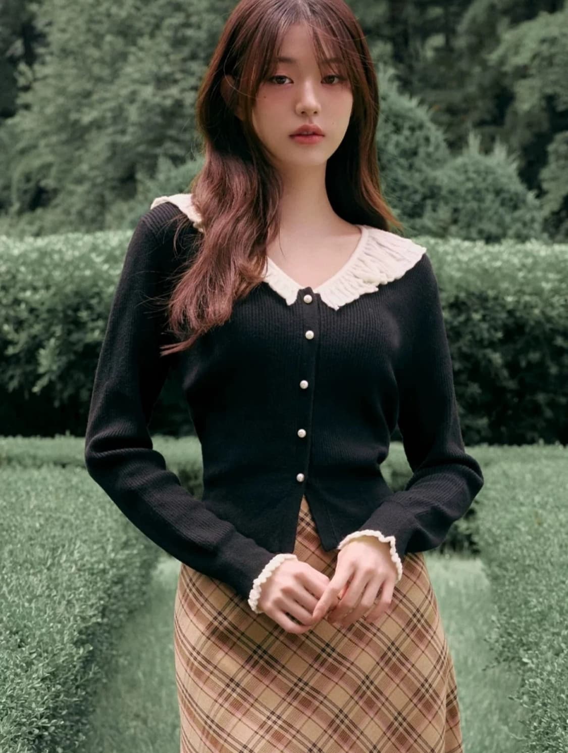 로라로라 장원영 프릴 가디건 상품이미지2