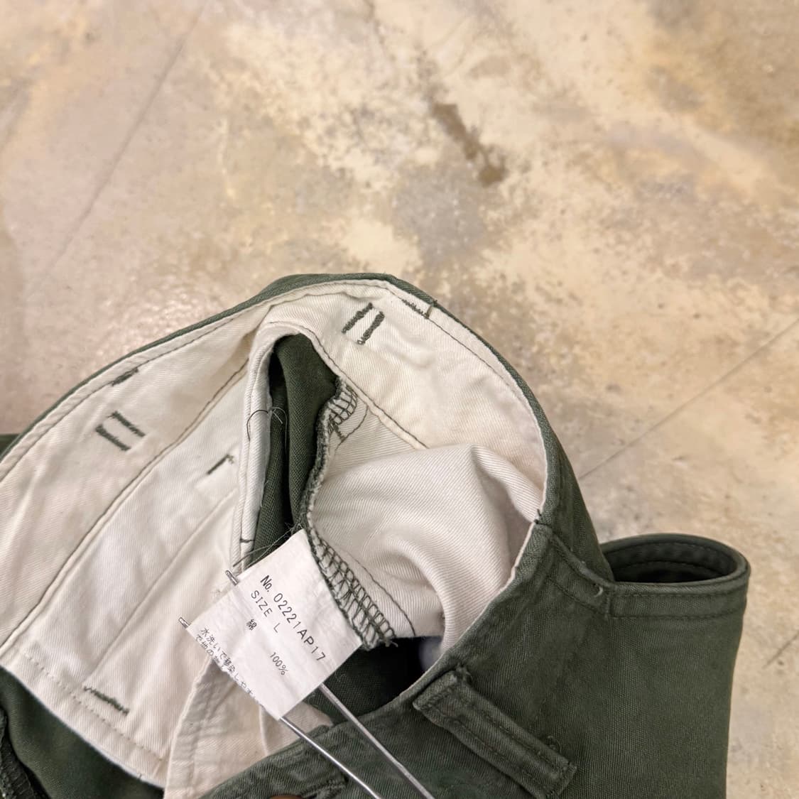 히스테릭글래머 6포켓 M51 카고 팬츠 카키 상품이미지8