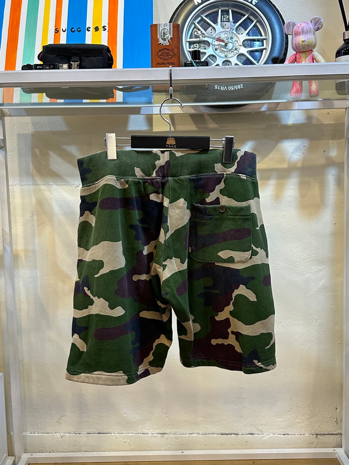 스투시 월드투어 카모플라쥬 스웻 쇼츠 XL 상품이미지3