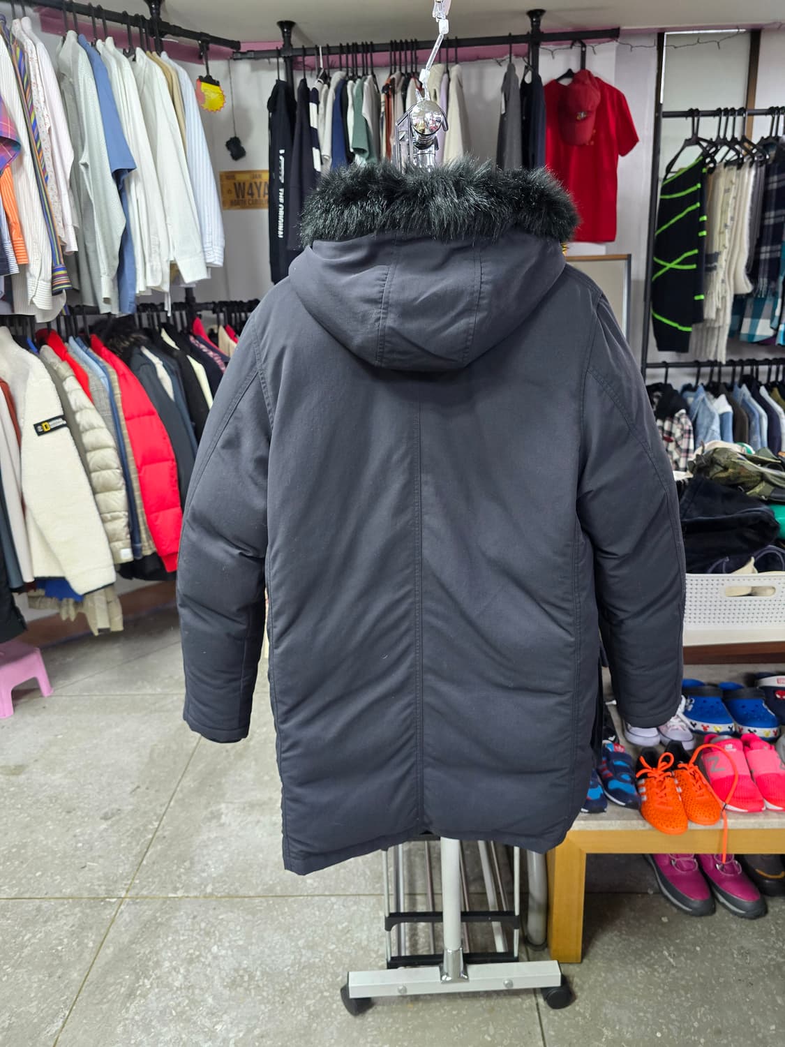 리바이스 후드 퍼 패딩점퍼 블랙 (1325) 상품이미지2