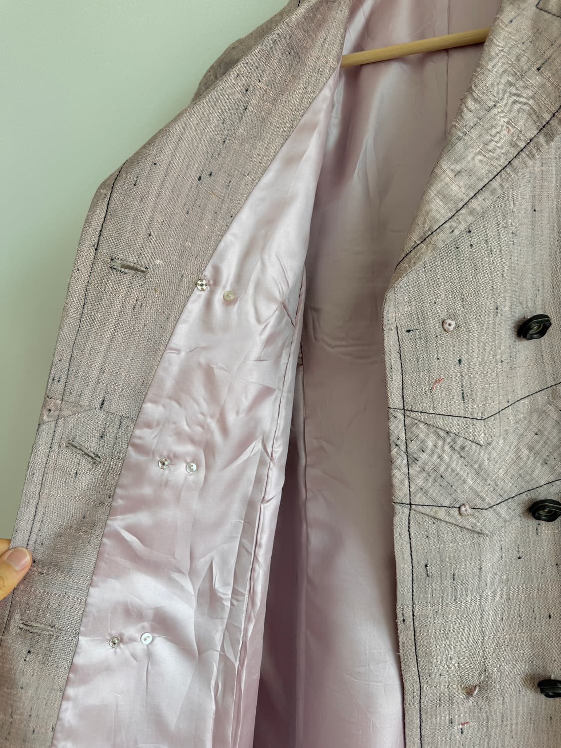 Pre owned 린넨 더블 트렌치 코트 상품이미지9