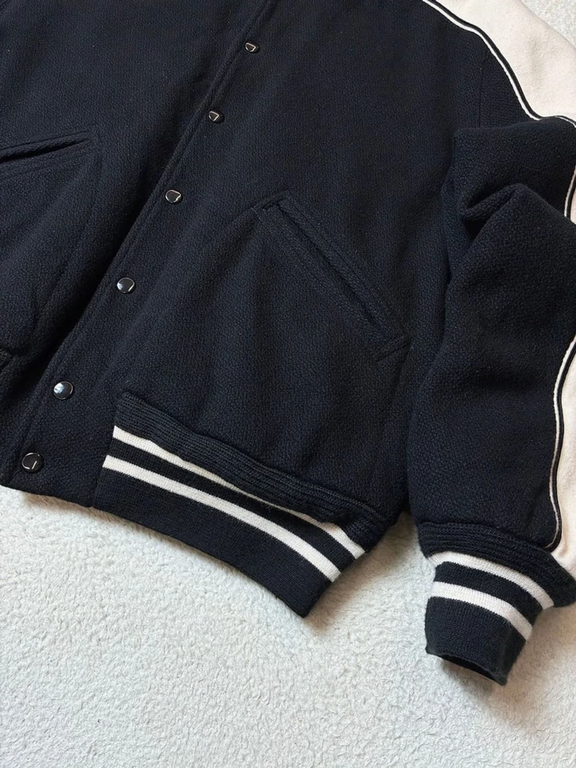 산드로옴므 테디 봄버 울 바시티 자켓 PN6524 상품이미지3