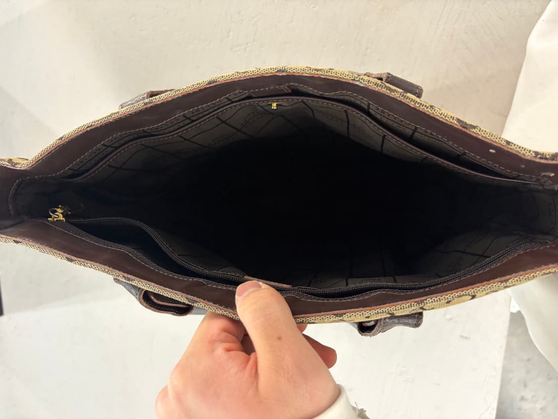 올드셀린느 정품 트리오페 토트백 브라운 상품이미지4