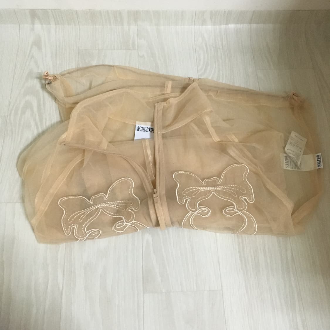 스컬프터 시스루 집업 상품이미지1
