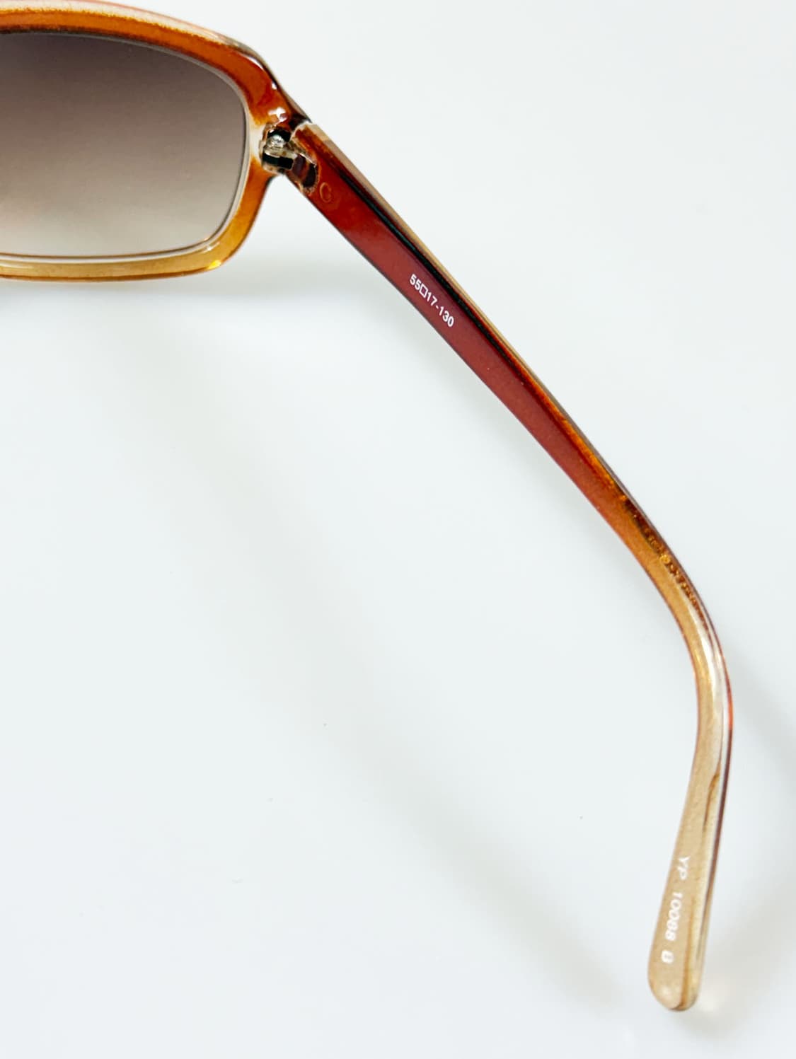 90s YUPPY 브라운 볼드 스퀘어 빈티지 선글라스 상품이미지6