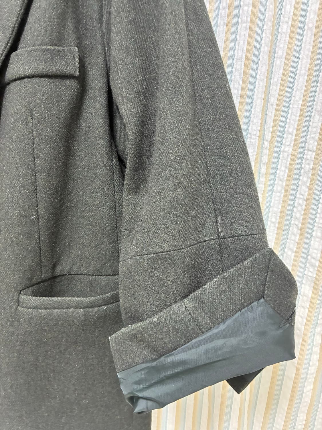  빈티지 카키 하프코트,자켓 상품이미지3