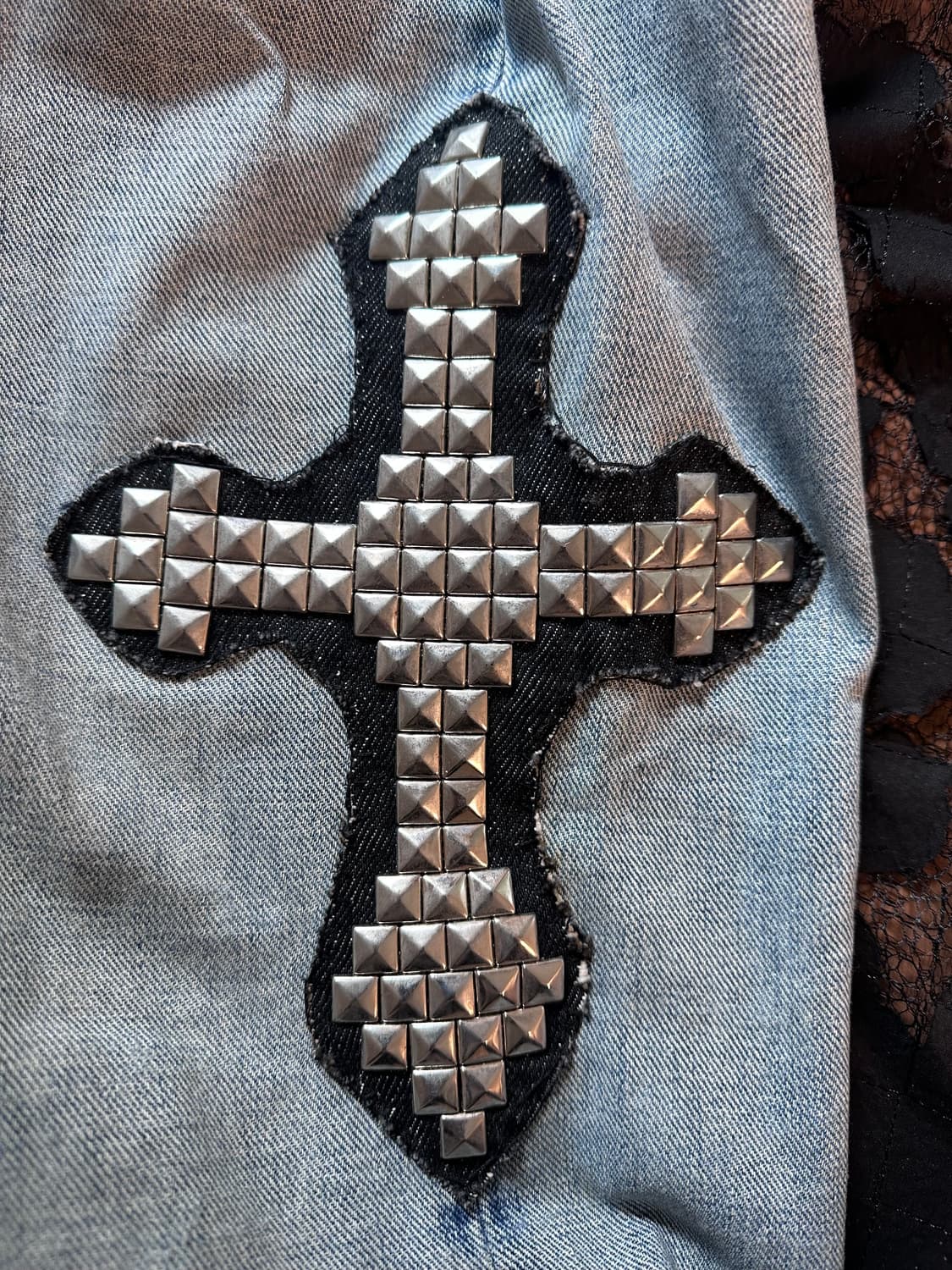 (MPH)stud cross/side tuck flared jeans 상품이미지5