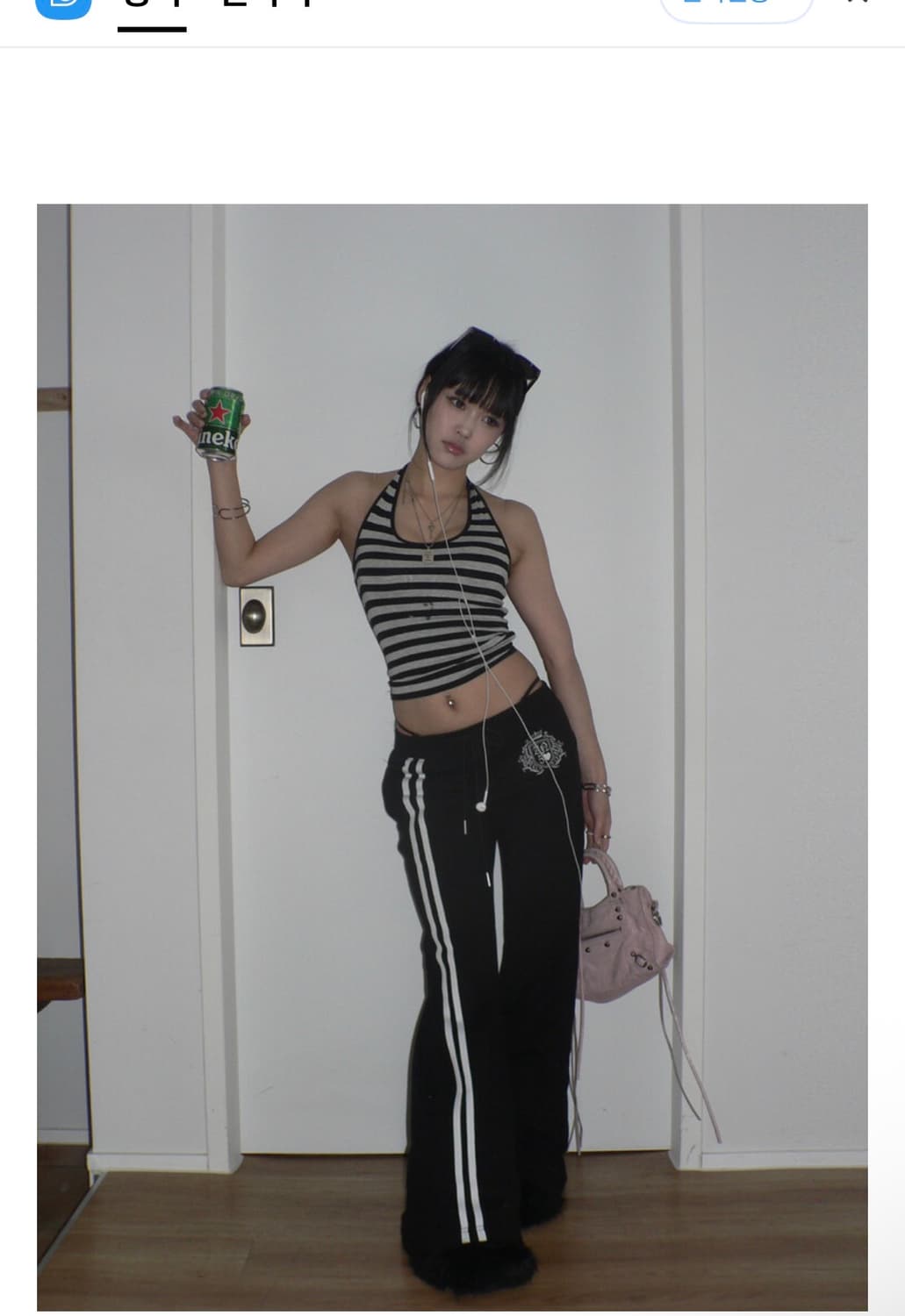 엔젤넘버555 엔젤릭 스웻팬츠 블랙 상품이미지1