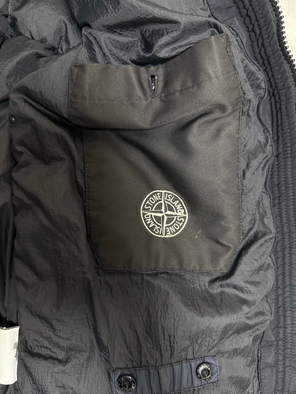 S(95) 스톤아일랜드 가먼트다이 크링클랩스 다크네이비 상품이미지5