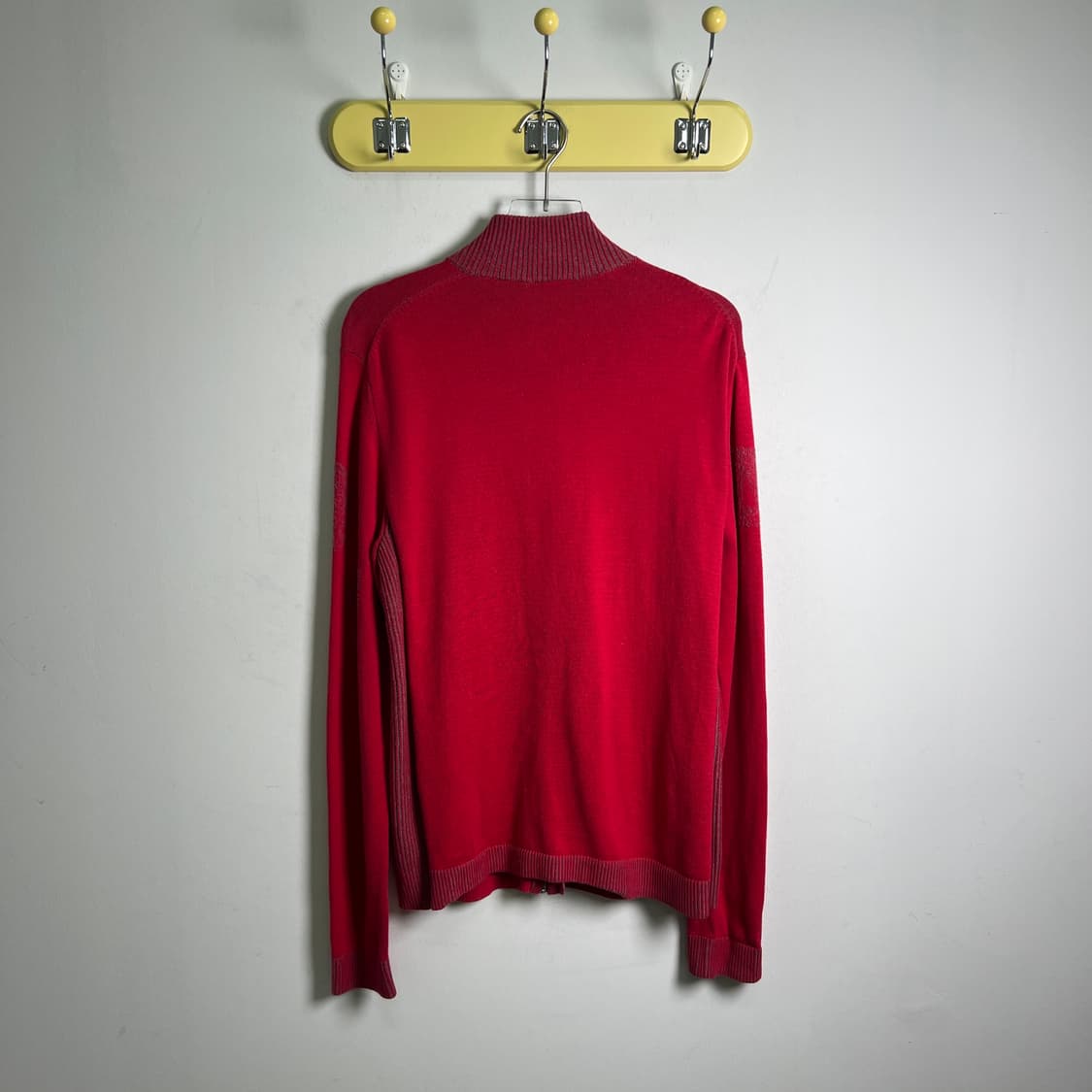 아르마니 익스체인지 레드 니트 집업 자켓 M 상품이미지2