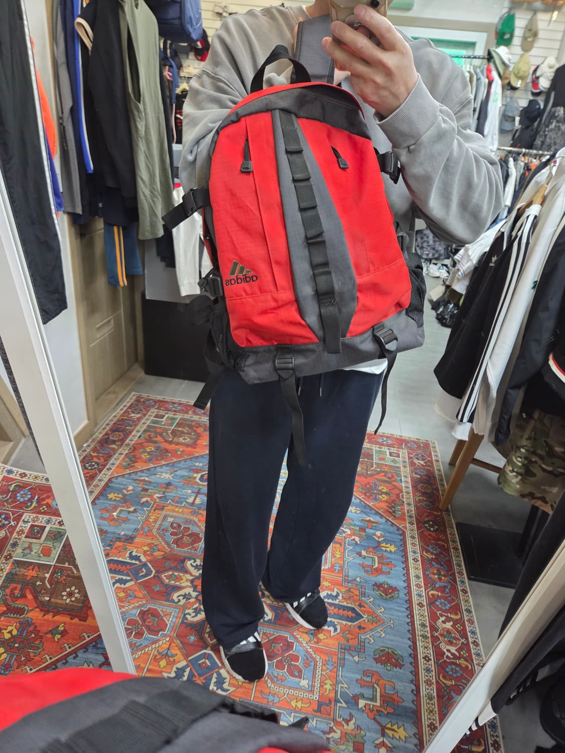 아디다스 올드스쿨 빈티지 y2k 배색 백팩 상품이미지7