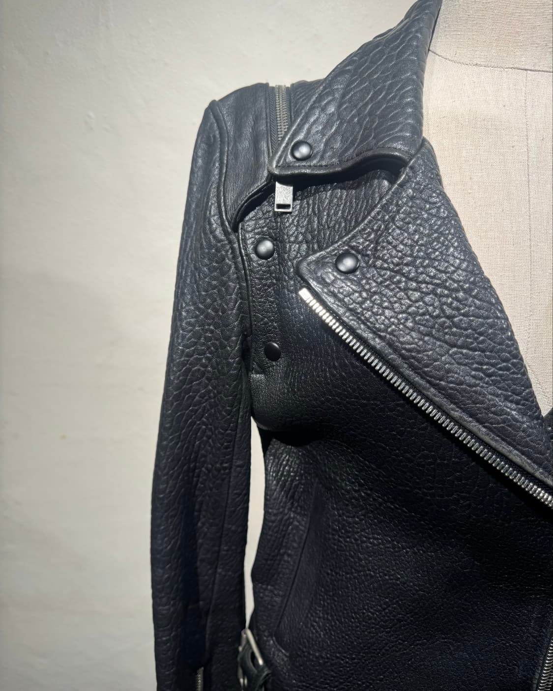 “Unknown” Lamb skin rider jacket  상품이미지4