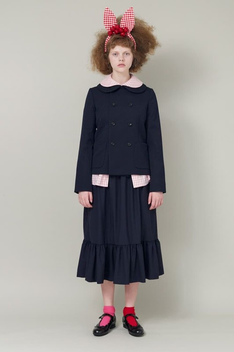 Stripe Frill Volume Skirt 상품이미지2