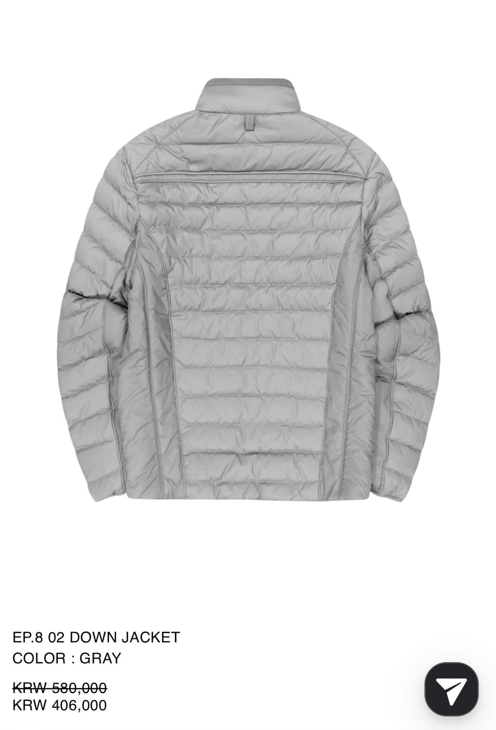 Xlim EP.8 02 DOWN JACKET L GRAY  상품이미지4