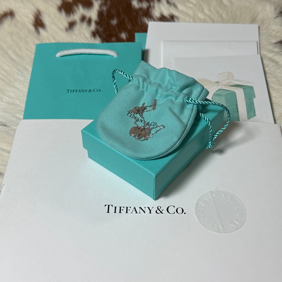 티파니앤코 리턴 투 티파니 더블 하트 실버 목걸이 판매합니다 상품이미지5