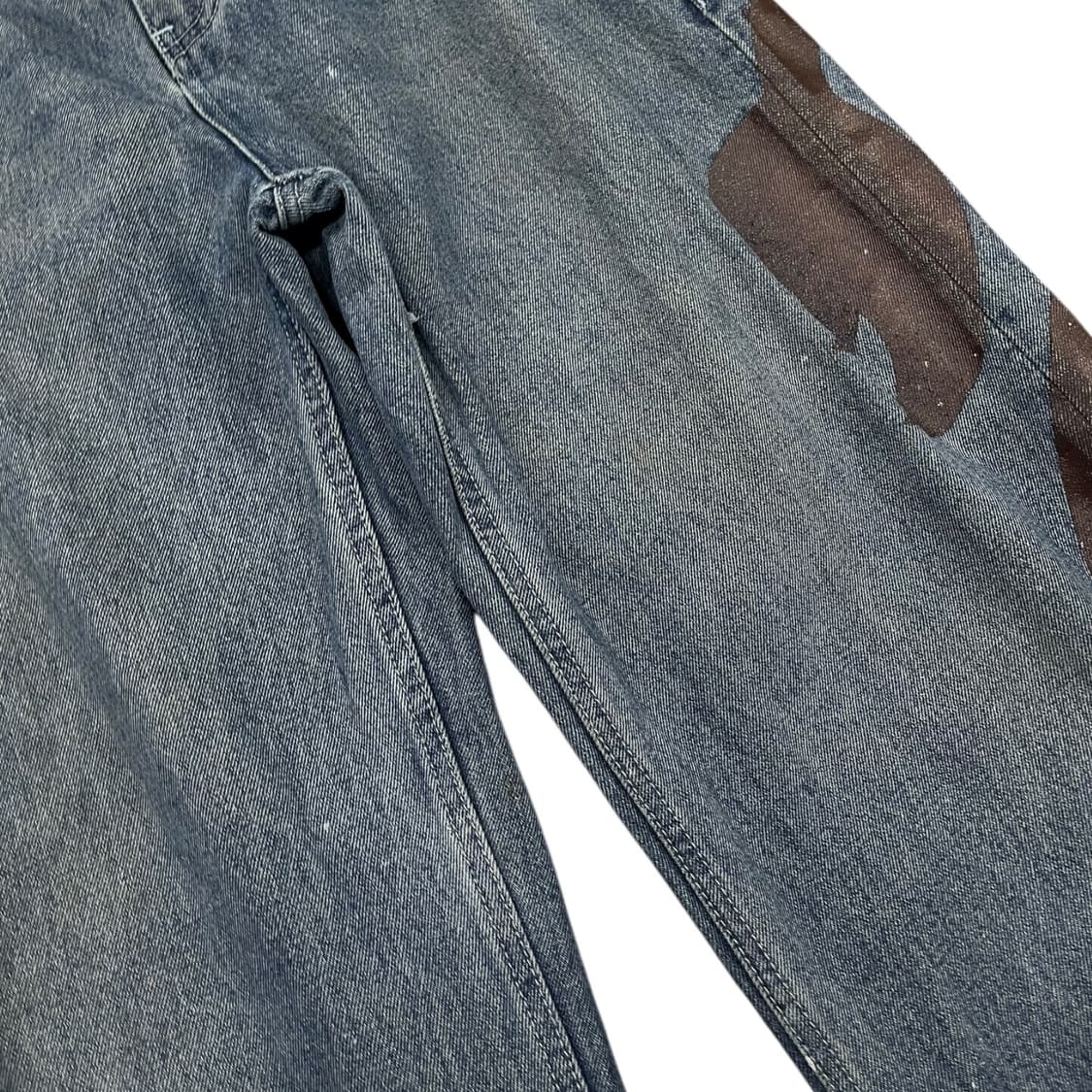 엑스톤즈 플라워 와이드 데님팬츠 상품이미지5