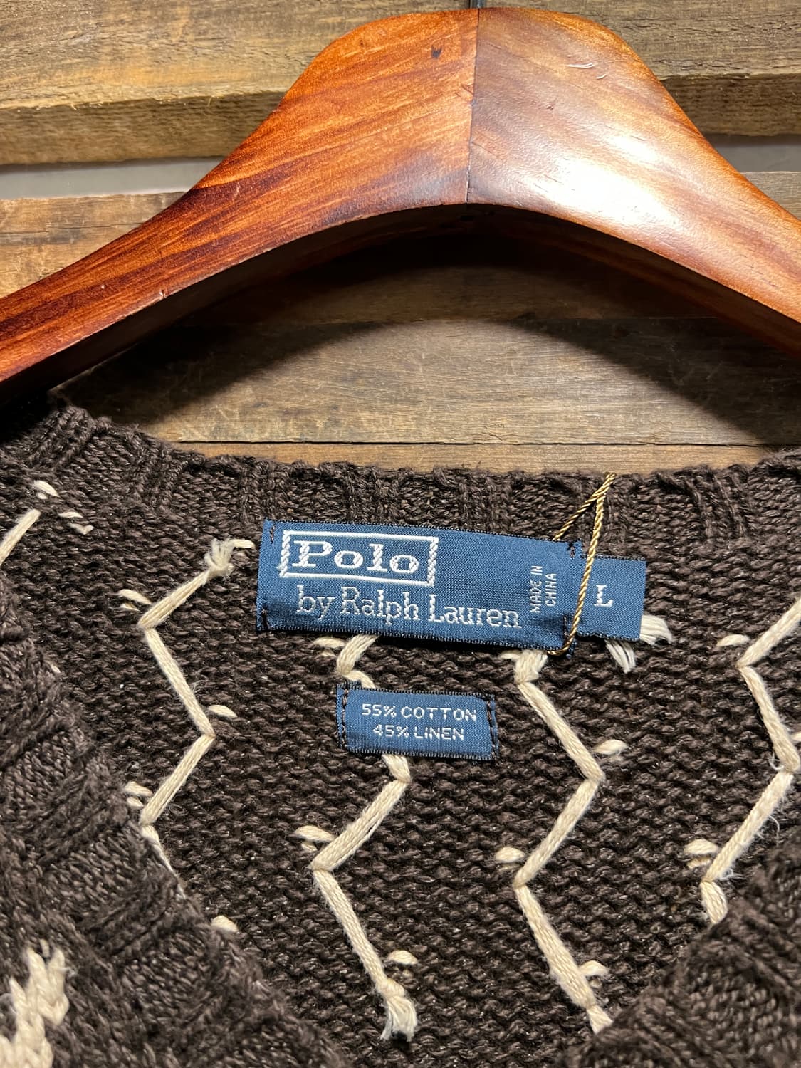 [L]폴로 랄프로렌 노르딕 패턴 코튼 린넨 니트 상품이미지3