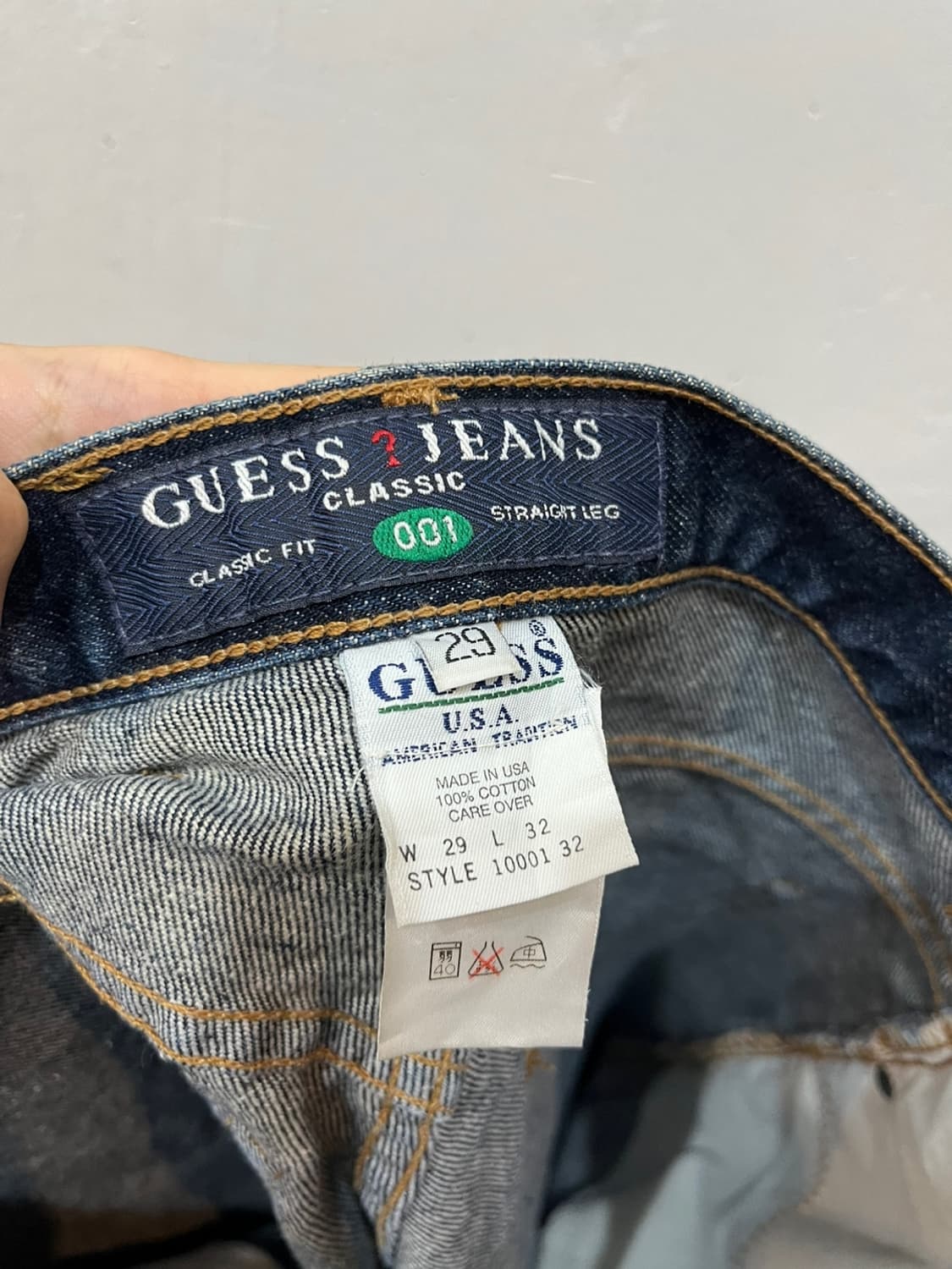 90년대 GUESS 게스 데님 팬츠 Made in USA 상품이미지3