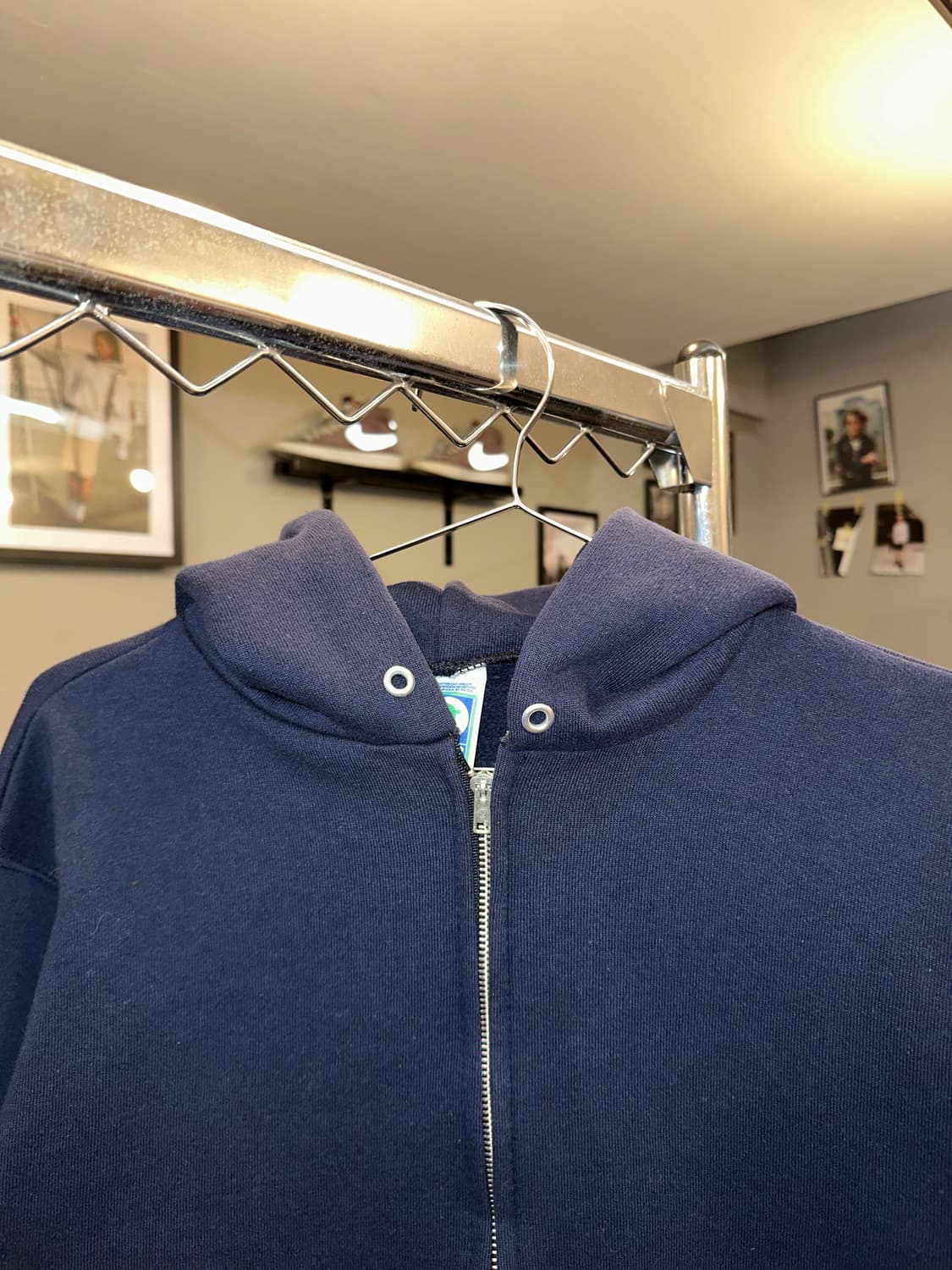 90’s Discus Athletic plain navy hood zip 상품이미지4