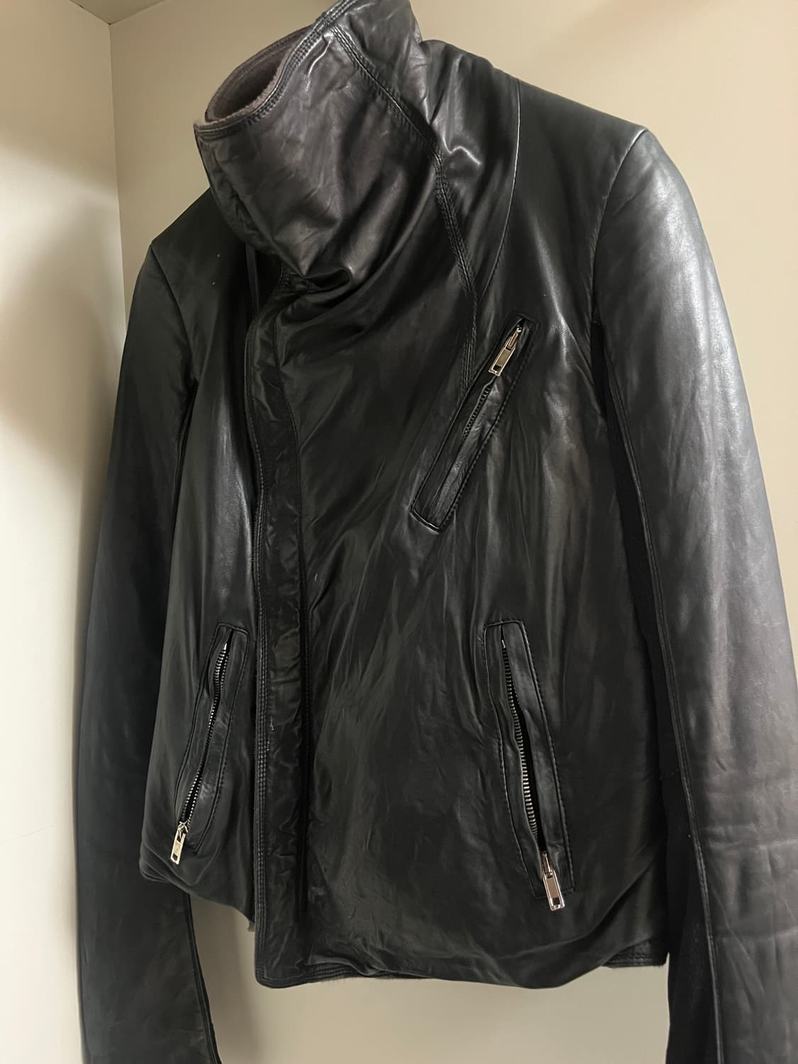 릭오웬스 레더 자켓 상품이미지1