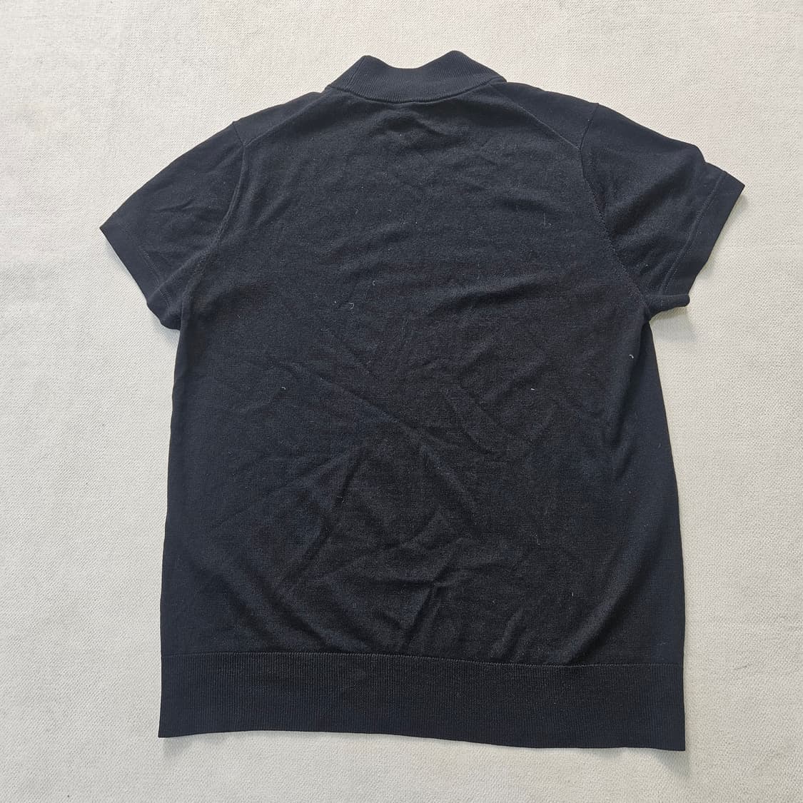 L 유니클로 반하이넥 반팔 니트 0401Y 상품이미지2