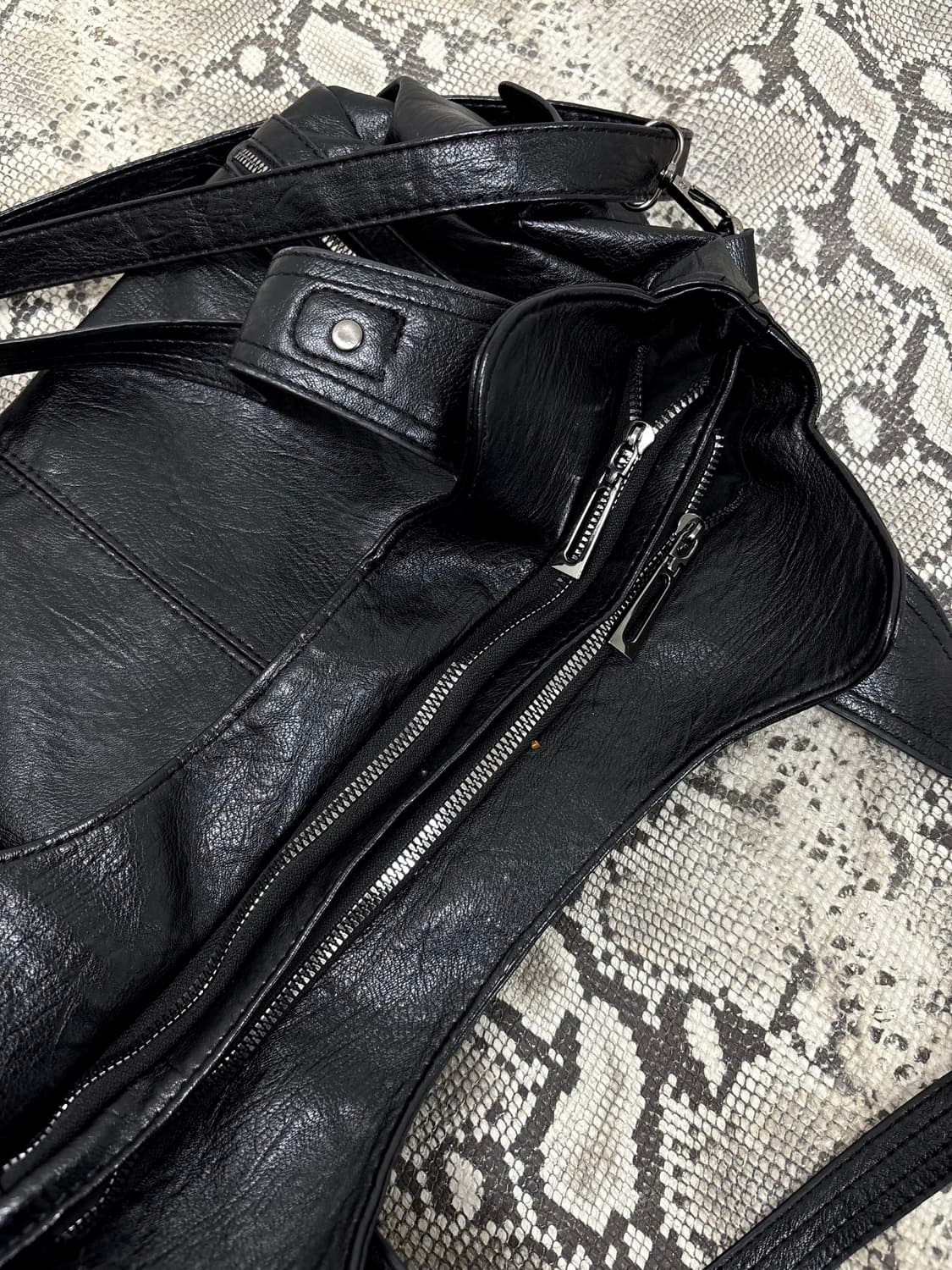“Vintage” RockChic Mood Black Zipper Det 상품이미지6