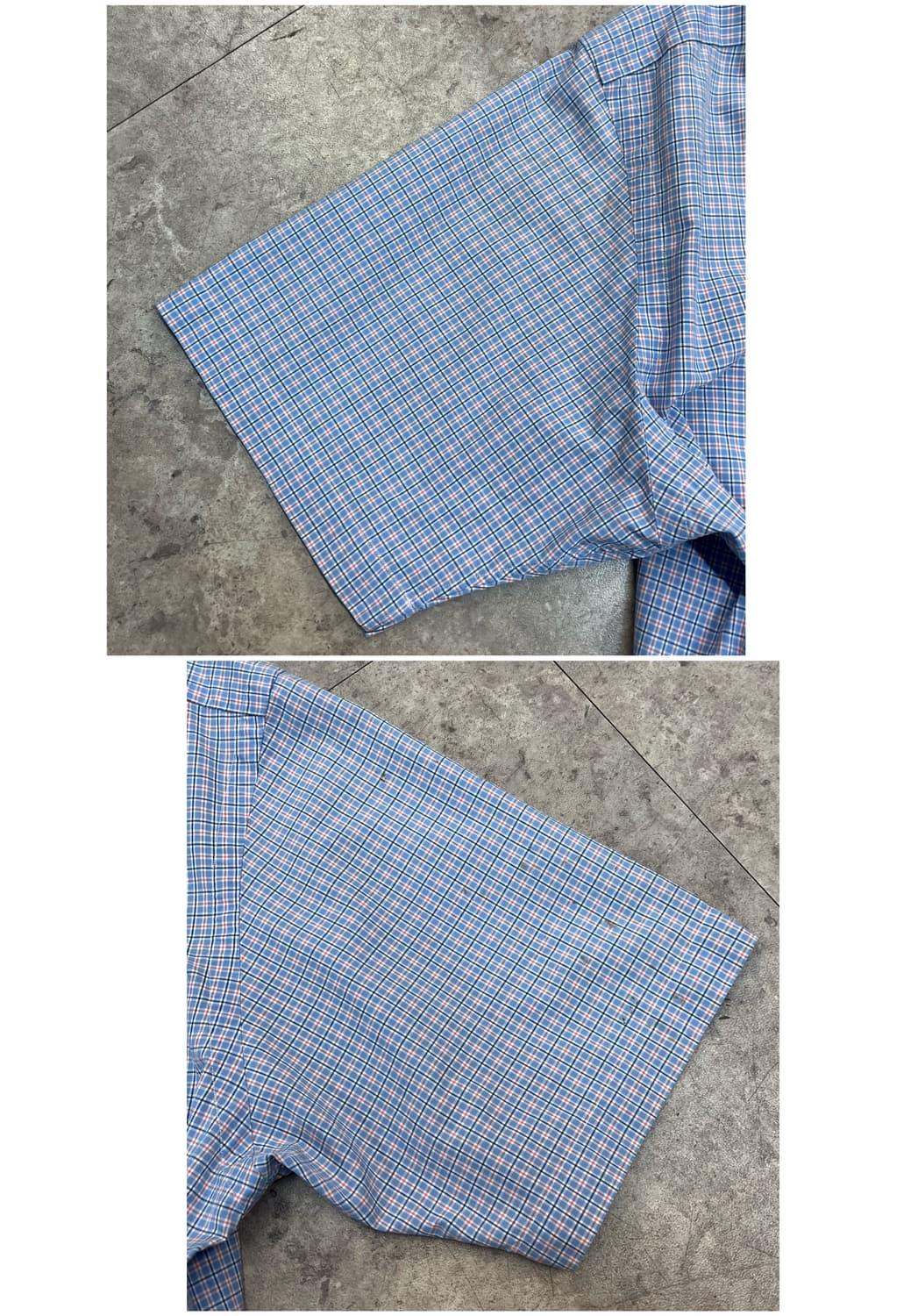 폴로 랄프로렌 체크 반팔 셔츠 퍼플 L #csz3350 상품이미지7