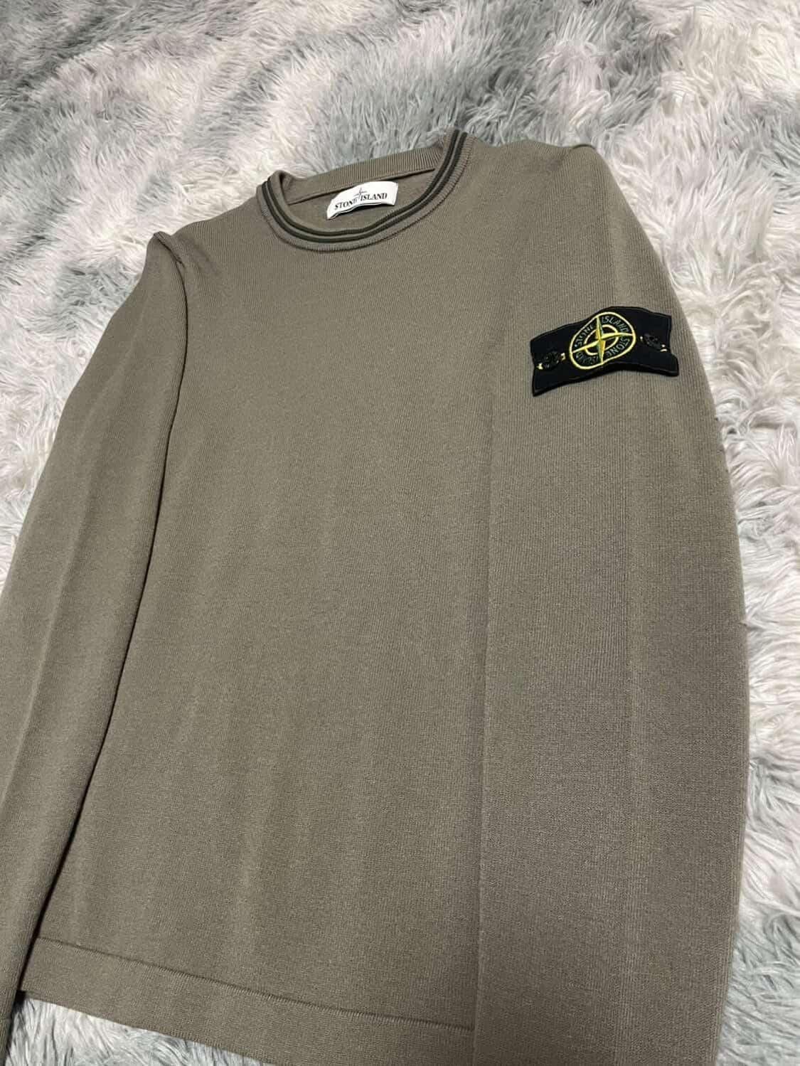 [S size] 스톤아일랜드 니트 롱슬리브 카키 상품이미지2