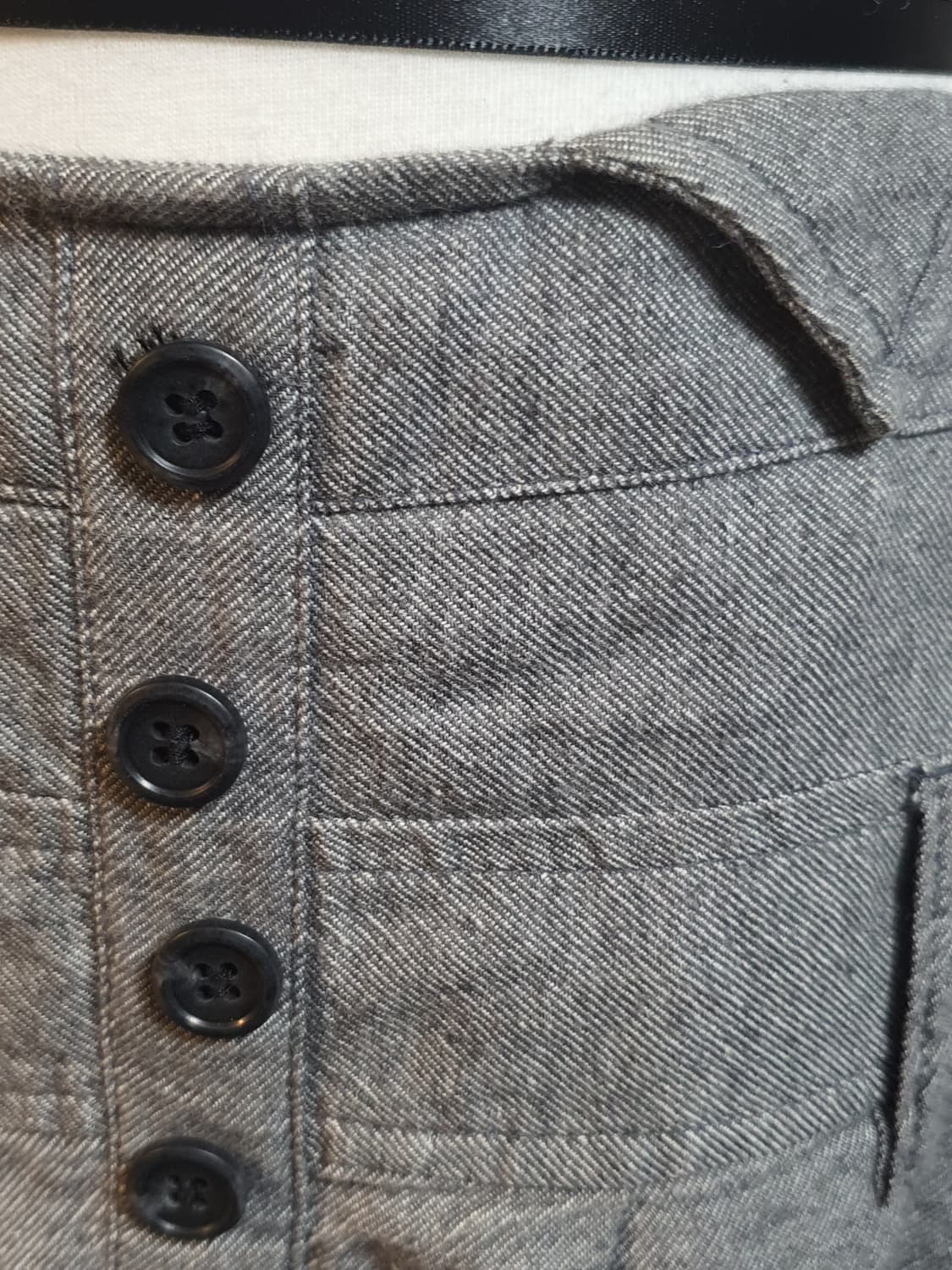 [빈티지] 헤링본 A라인 미디 스커트 상품이미지4