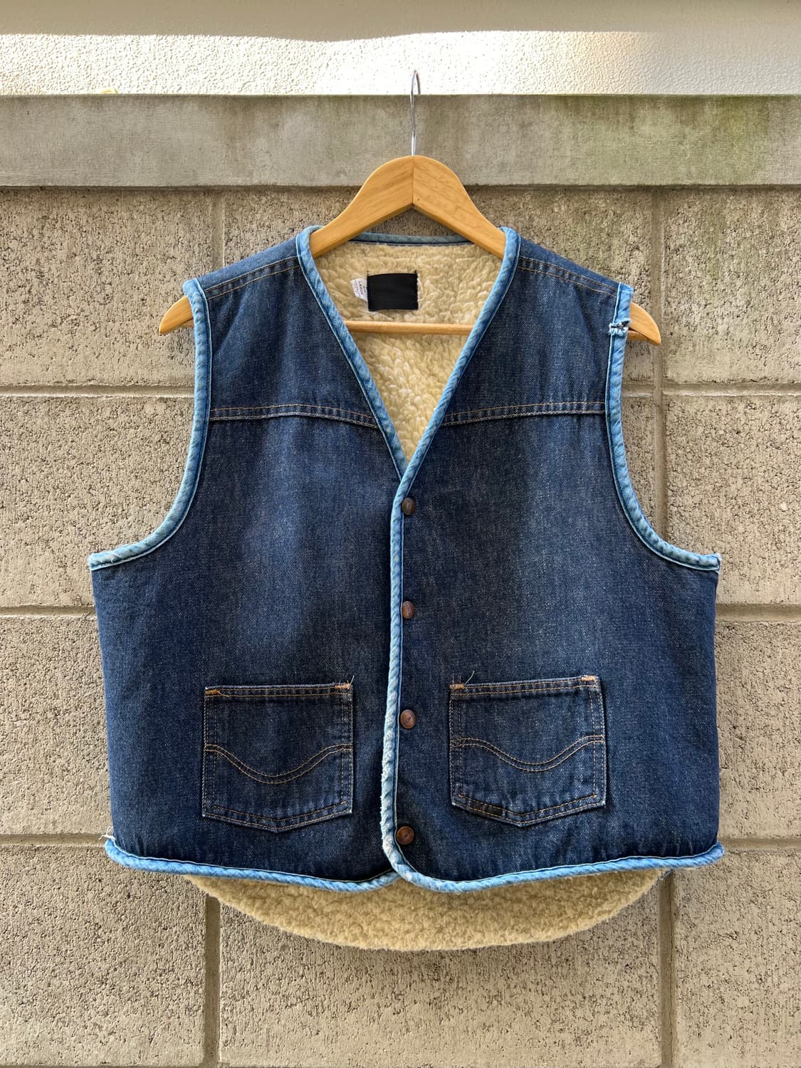 1970s SEARS ROEBUCKS DENIM 빈티지데님쉐르파베스트 상품이미지1