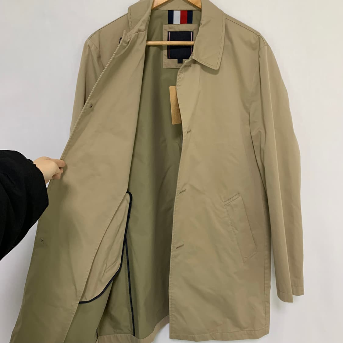 타미힐피거 빈티지 베이지 트렌치 싱글버튼 코트 자켓 여성 L 상품이미지7