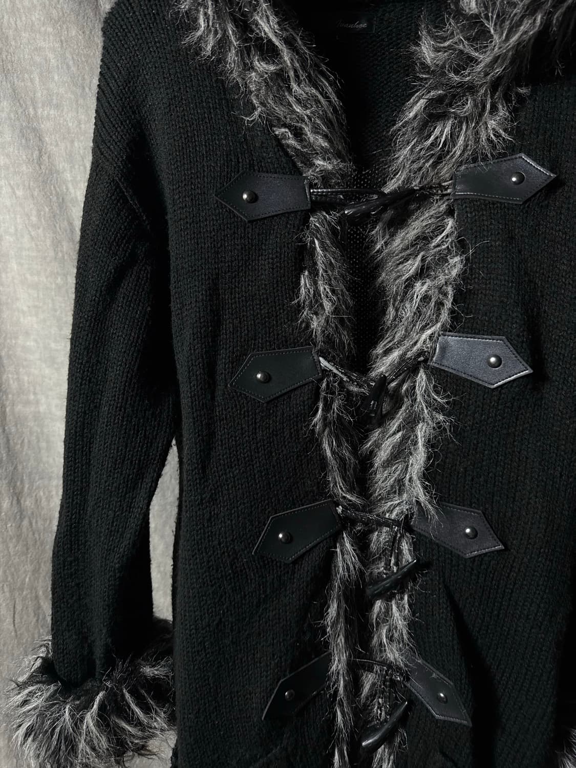 Vkei Fur Trimmed Knit Cardigan 상품이미지5