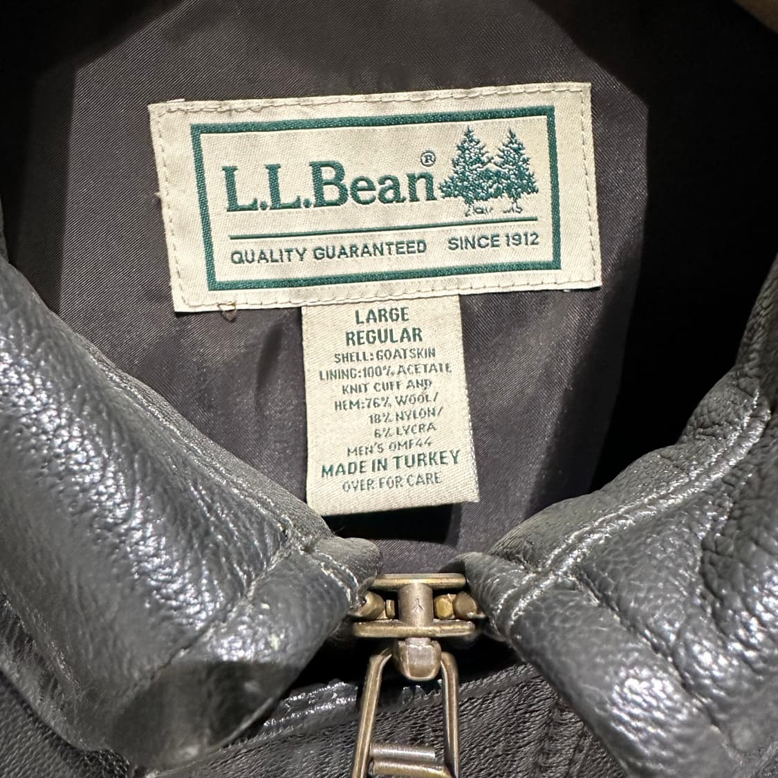 llbean 고트스킨 a-2 자켓 올리브그레이 상품이미지5