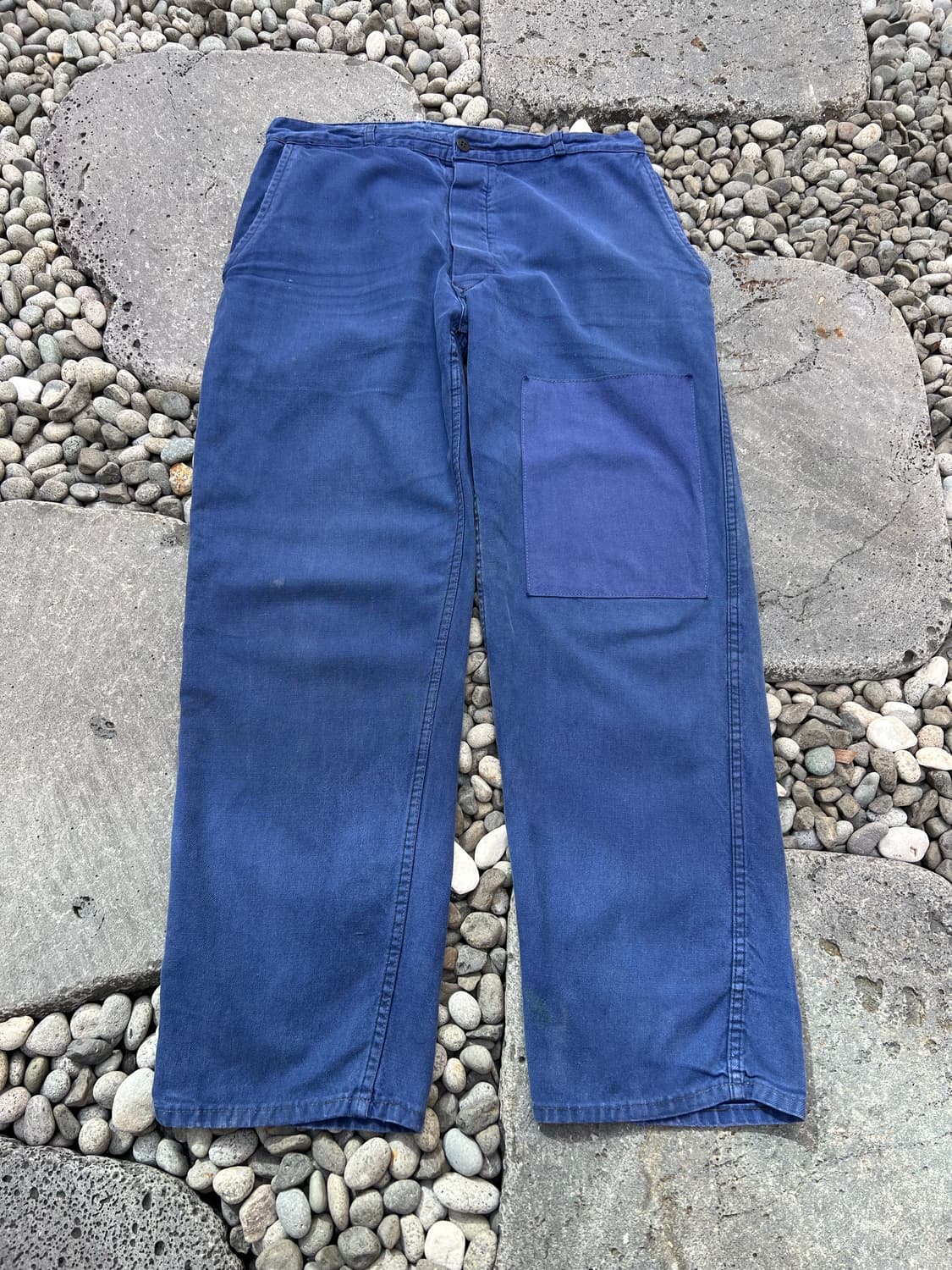 (34인치)OLD VINTAGE FADED BLUE 빈티지프렌치워크팬츠 상품이미지1