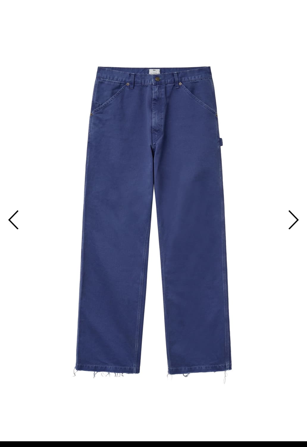 A.ta CUT OFF CARPENTER PANTS (BLUE) 상품이미지1