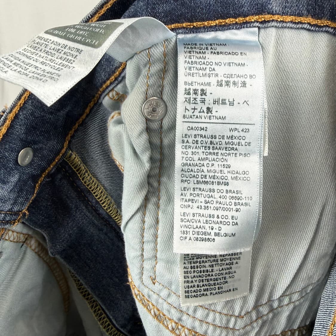 (34/32) 리바이스 514 통풍 중청 데님 팬츠 상품이미지6