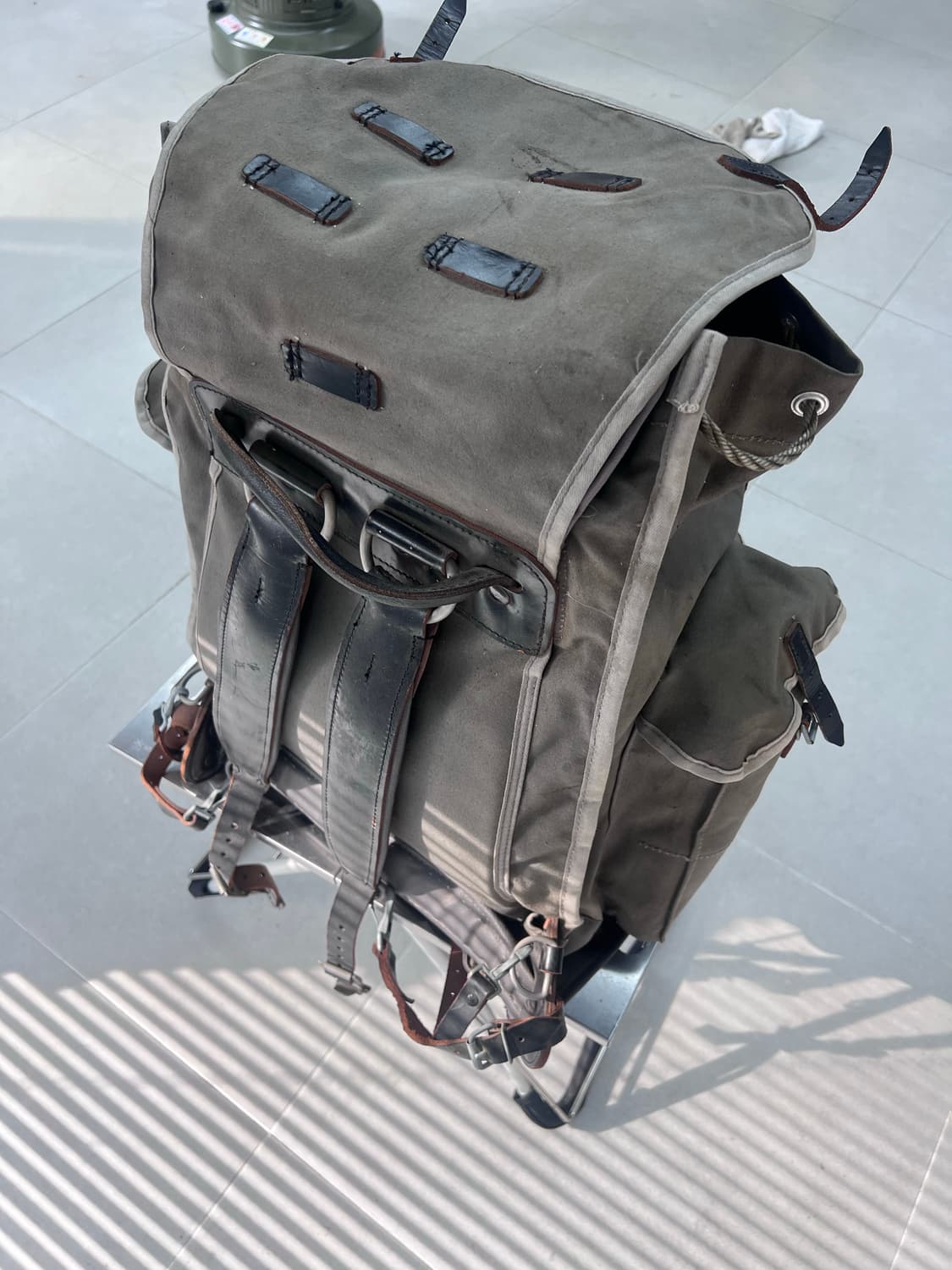 60년대 독일군 캔버스 배낭 상품이미지9