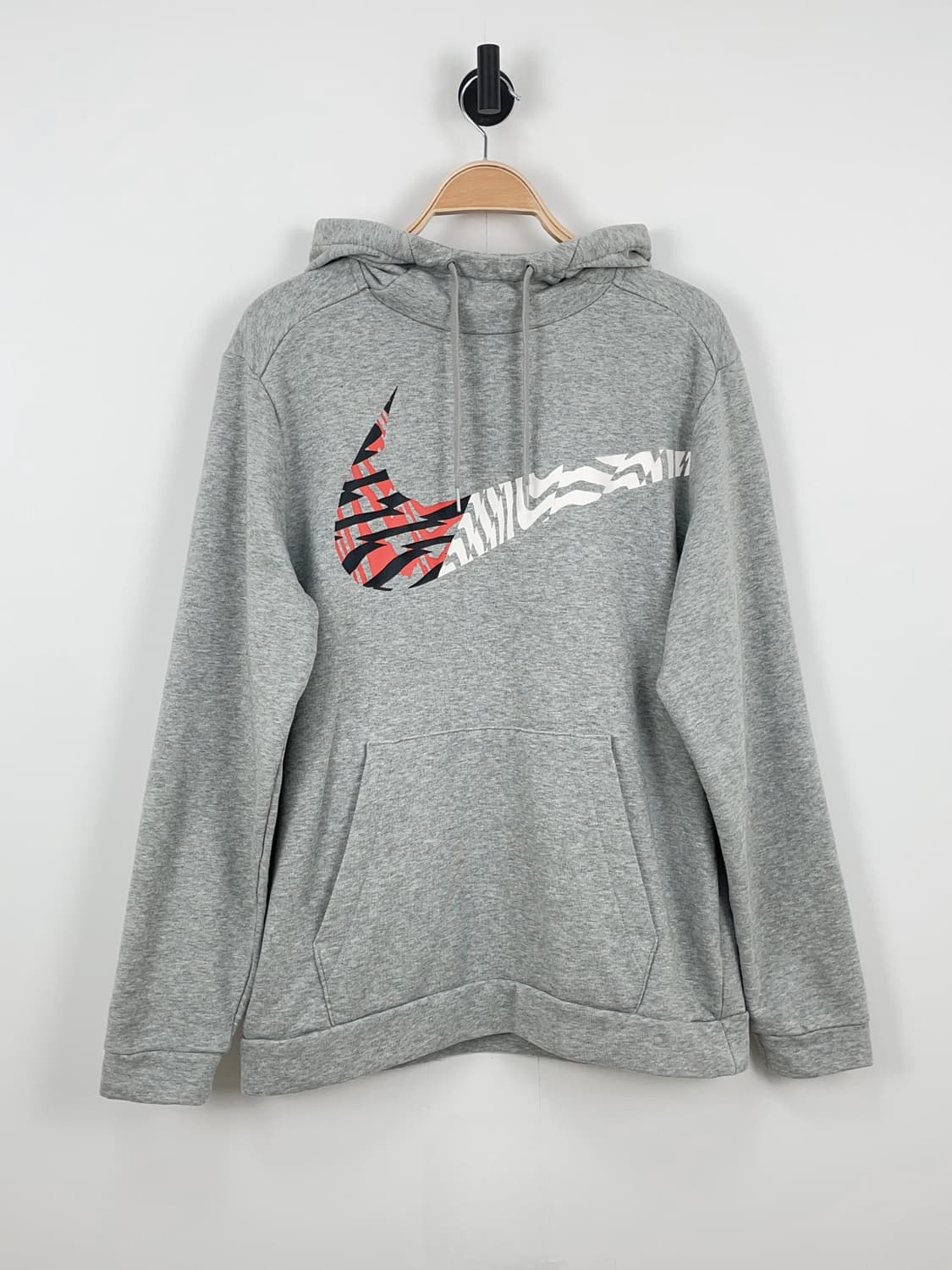 나이키(NIKE) 지브라 빅 스우시 그레이 후드티 상품이미지2