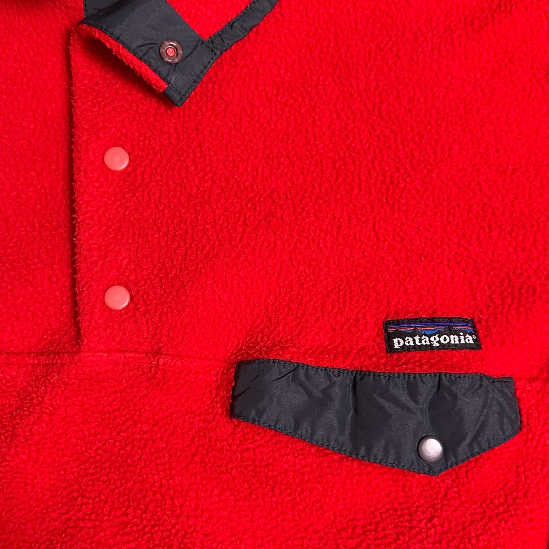 90s 파타고니아 신칠라 눈 없는 산 오렌지 블랙 XL 상품이미지1