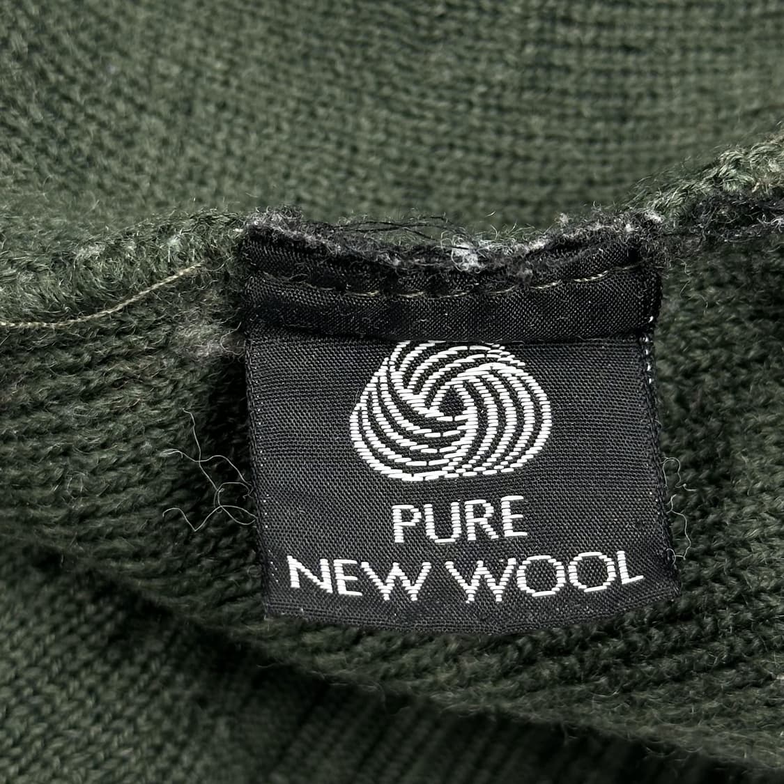 90s 버버리 엘보우 패치 코만도 니트 카키 L 상품이미지6