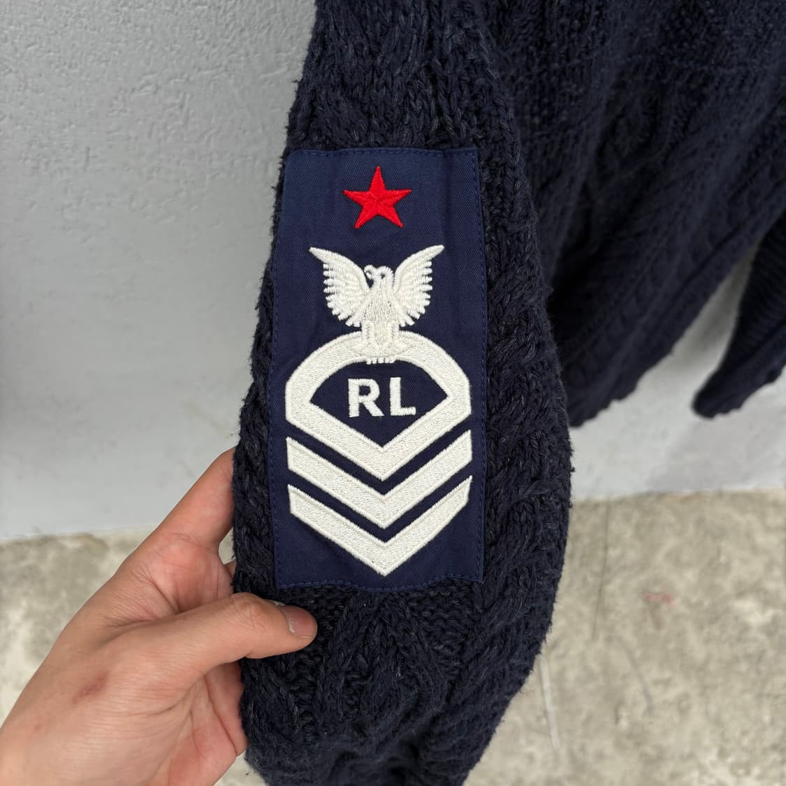 Polo Ralph Lauren Logo Patch Cable Knit 상품이미지7