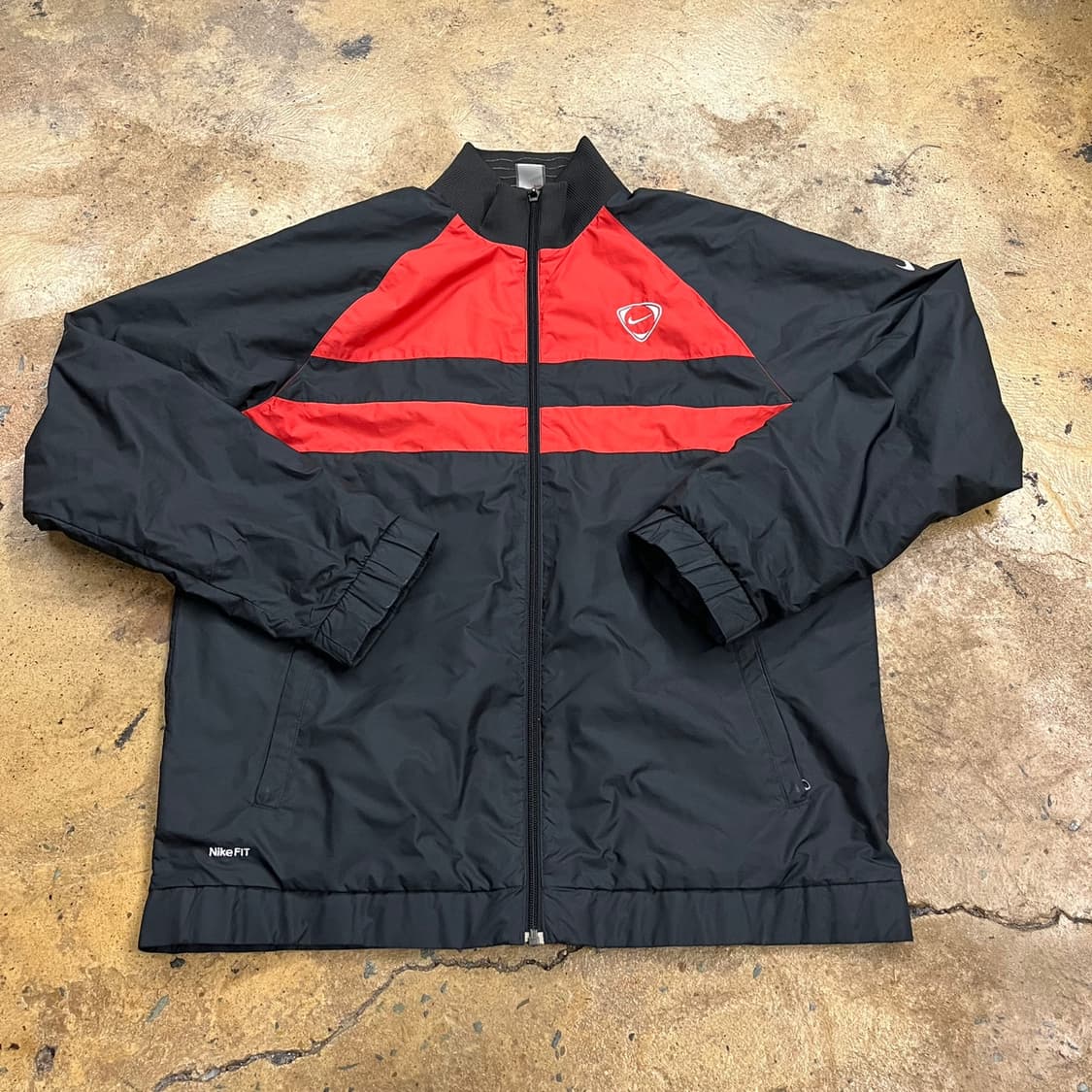 [정품/XL,105] 나이키 스톰핏 배색 바람막이 레드블랙 b14 상품이미지2